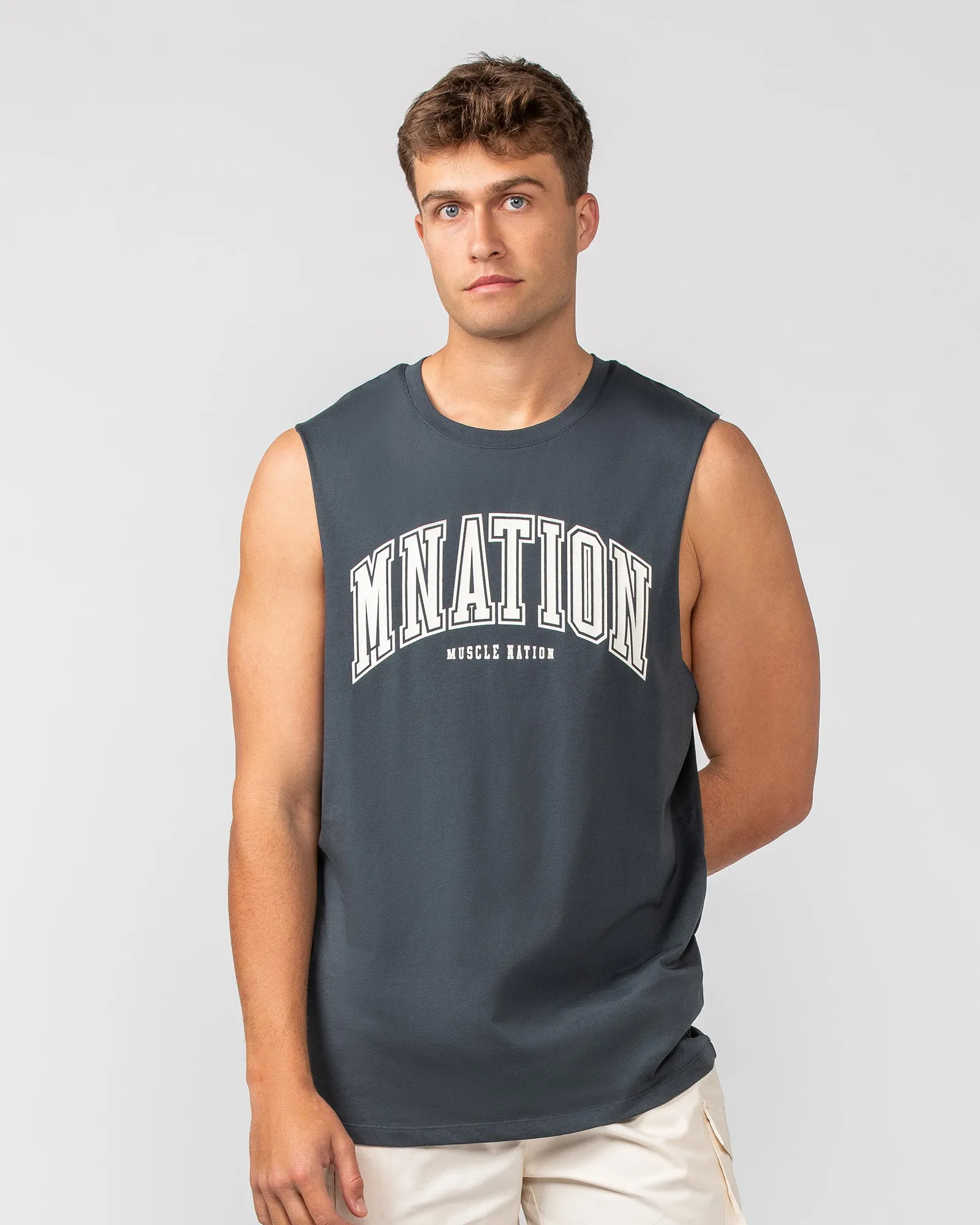 Varsity Training Tank - Thunder sold by Muscle Nation product image thumbnail 3