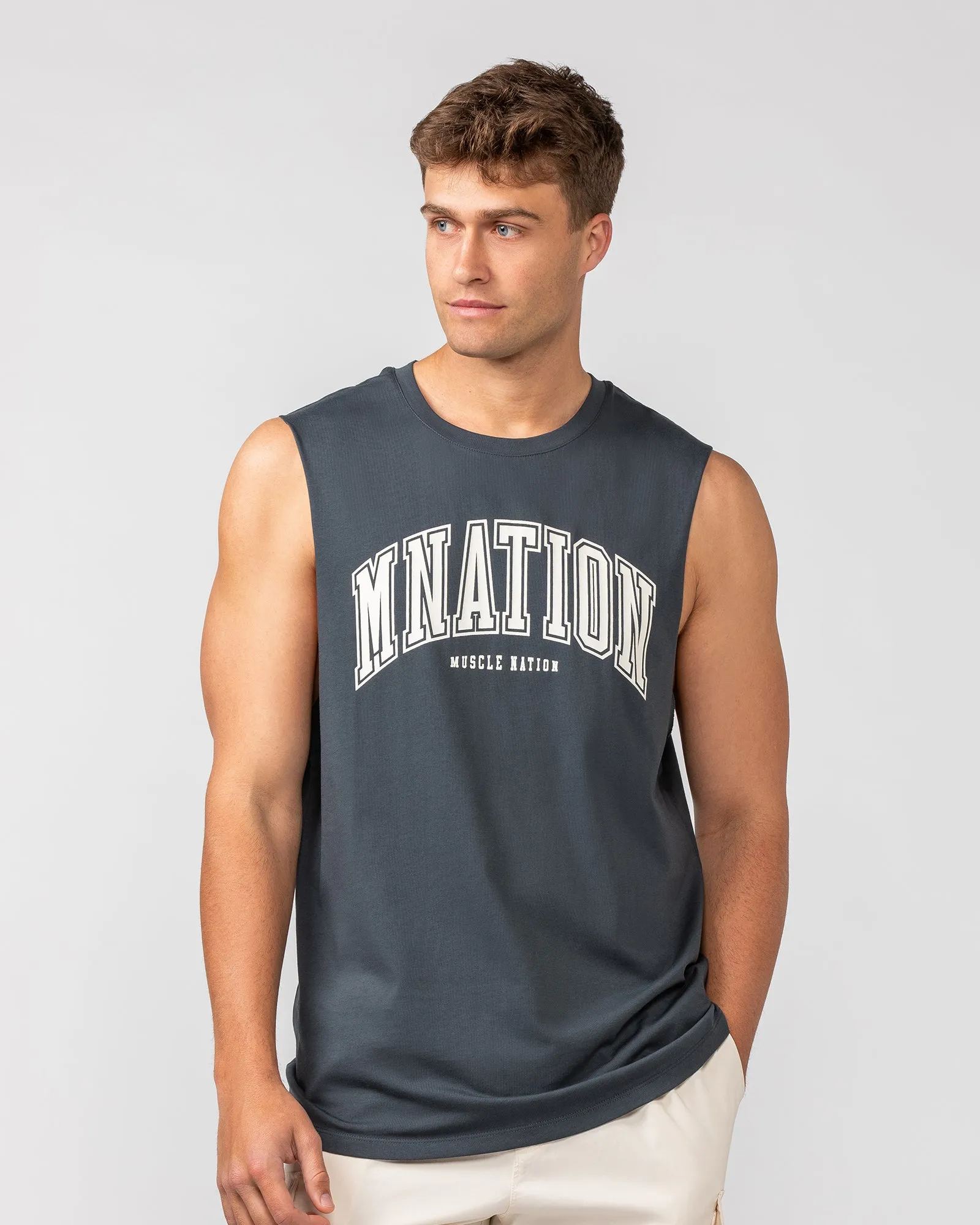 Varsity Training Tank - Thunder sold by Muscle Nation product image thumbnail 2