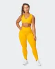 Signature Full Length Scrunch Leggings - Golden sold by Muscle Nation