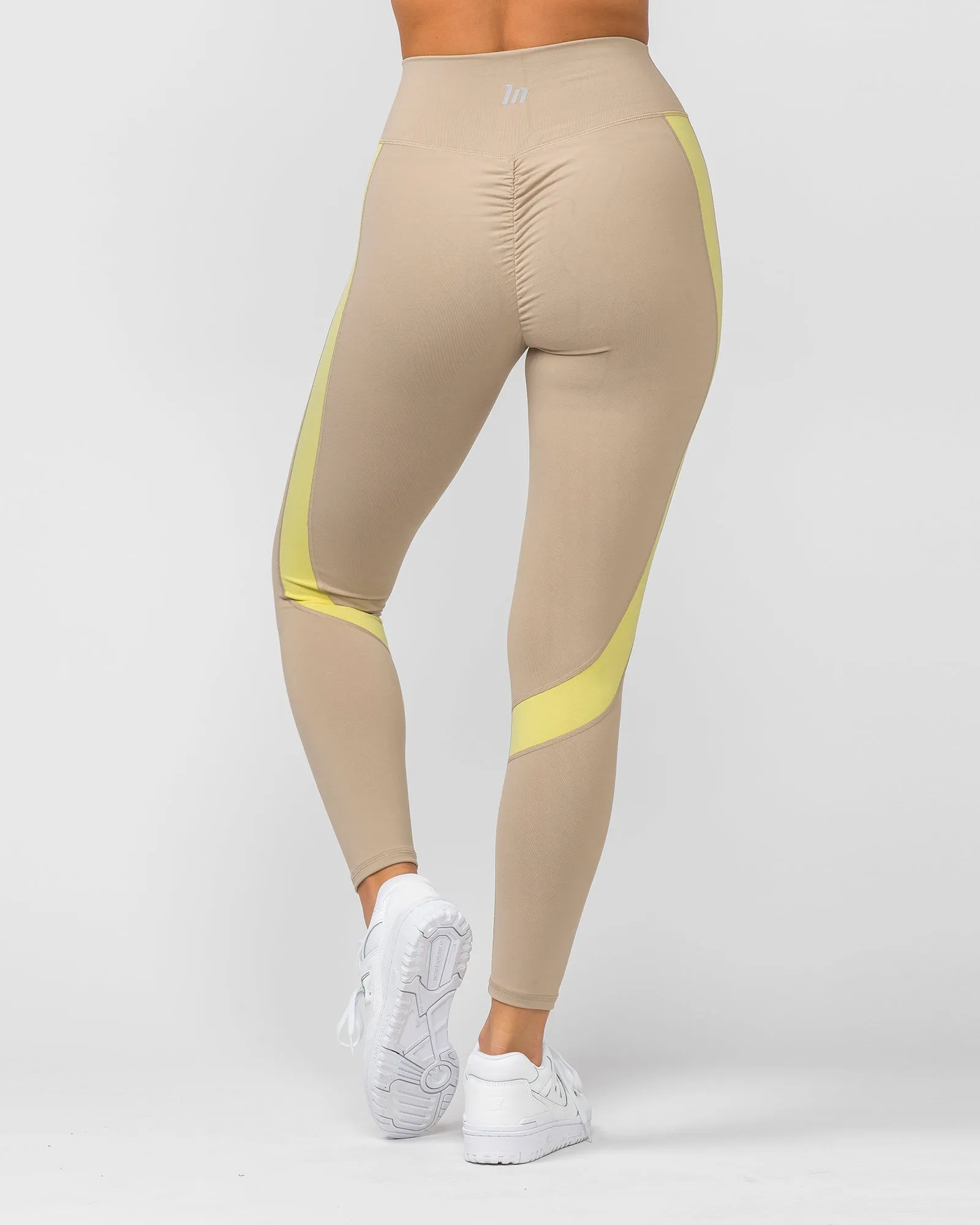 Sunlight Signature Scrunch Ankle Length Leggings - Bone sold by Muscle Nation product image thumbnail 5