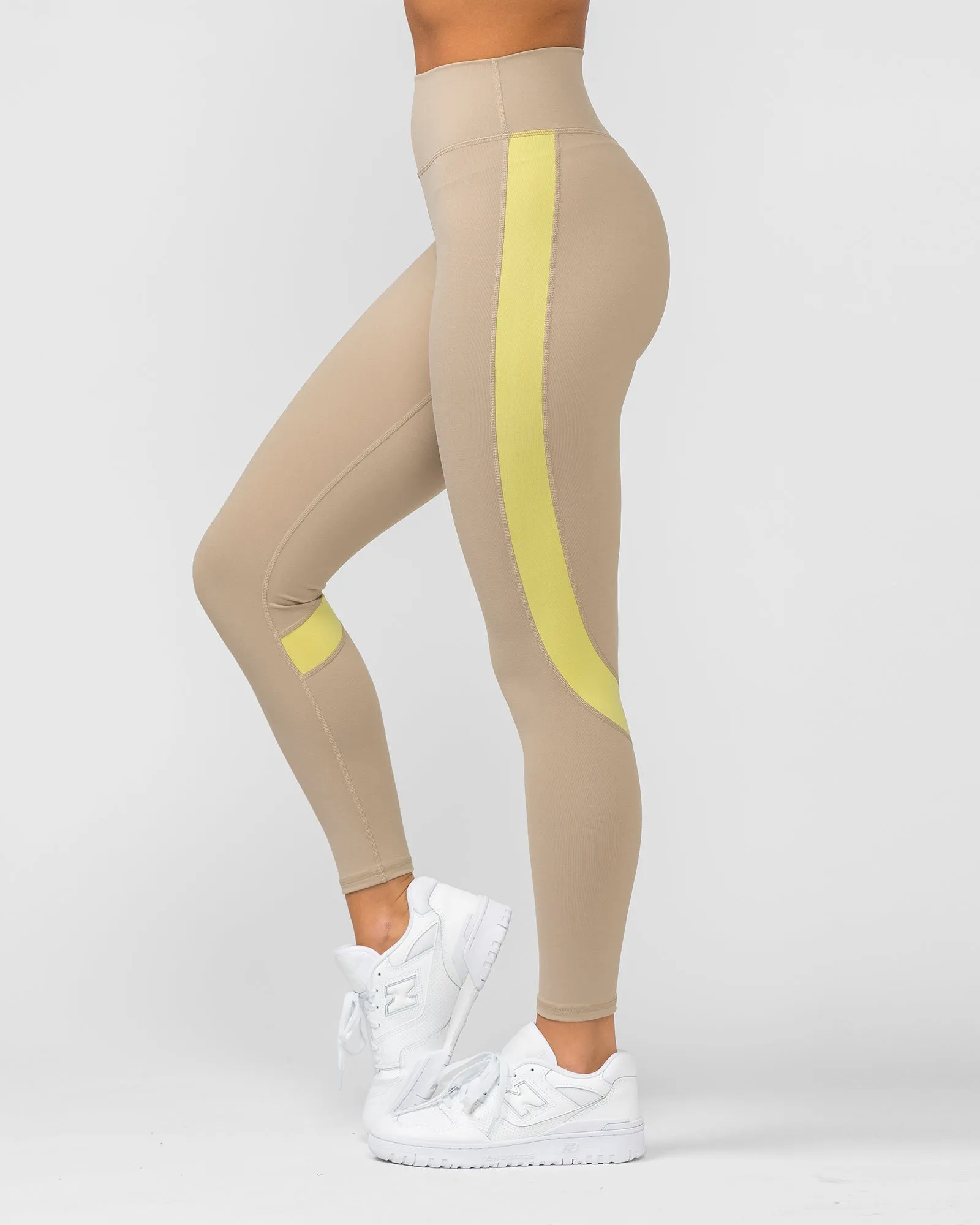 Sunlight Signature Scrunch Ankle Length Leggings - Bone sold by Muscle Nation product image thumbnail 4