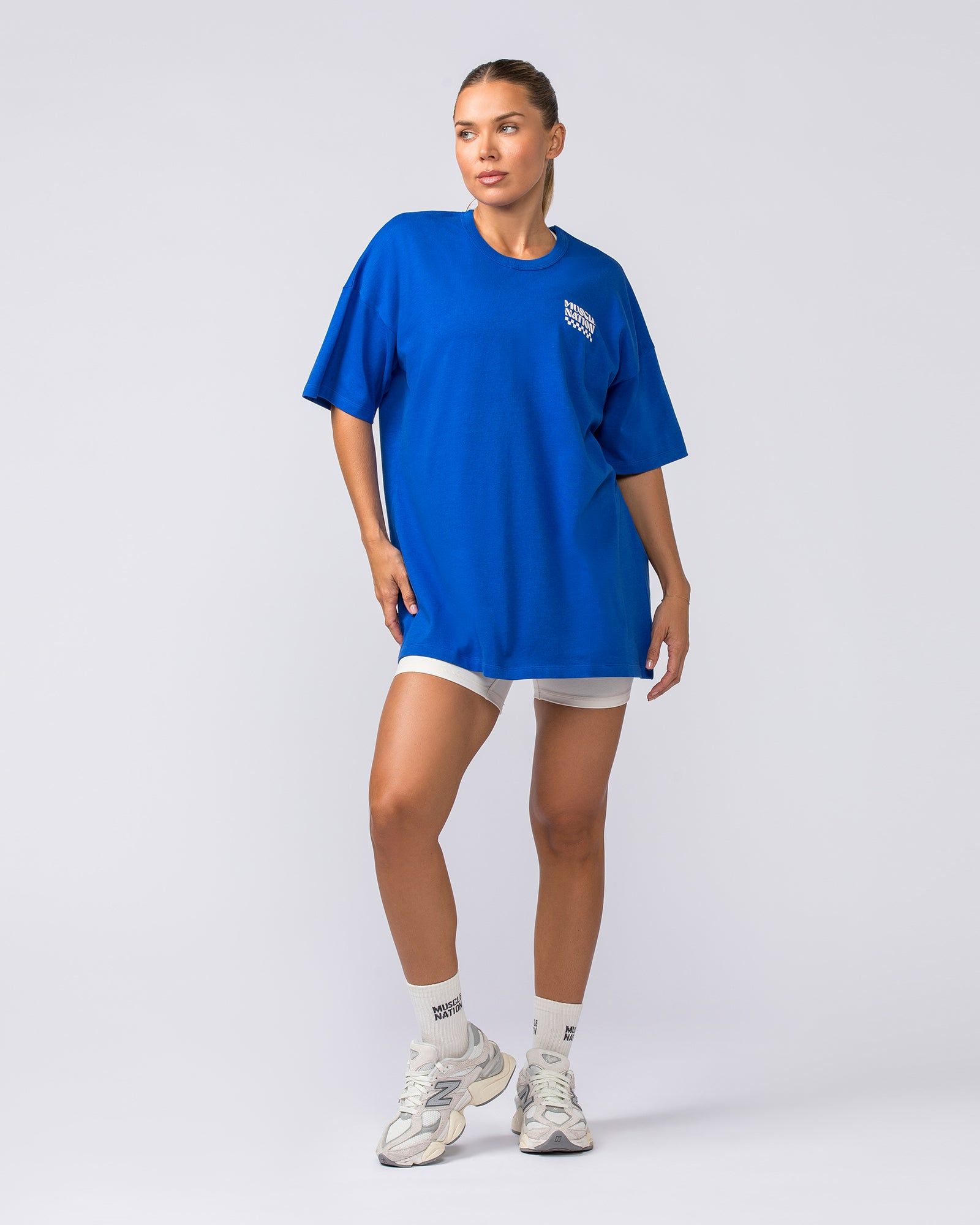 Bondi Oversized Heavy Tee - Bondi Blue sold by Muscle Nation product image thumbnail 5