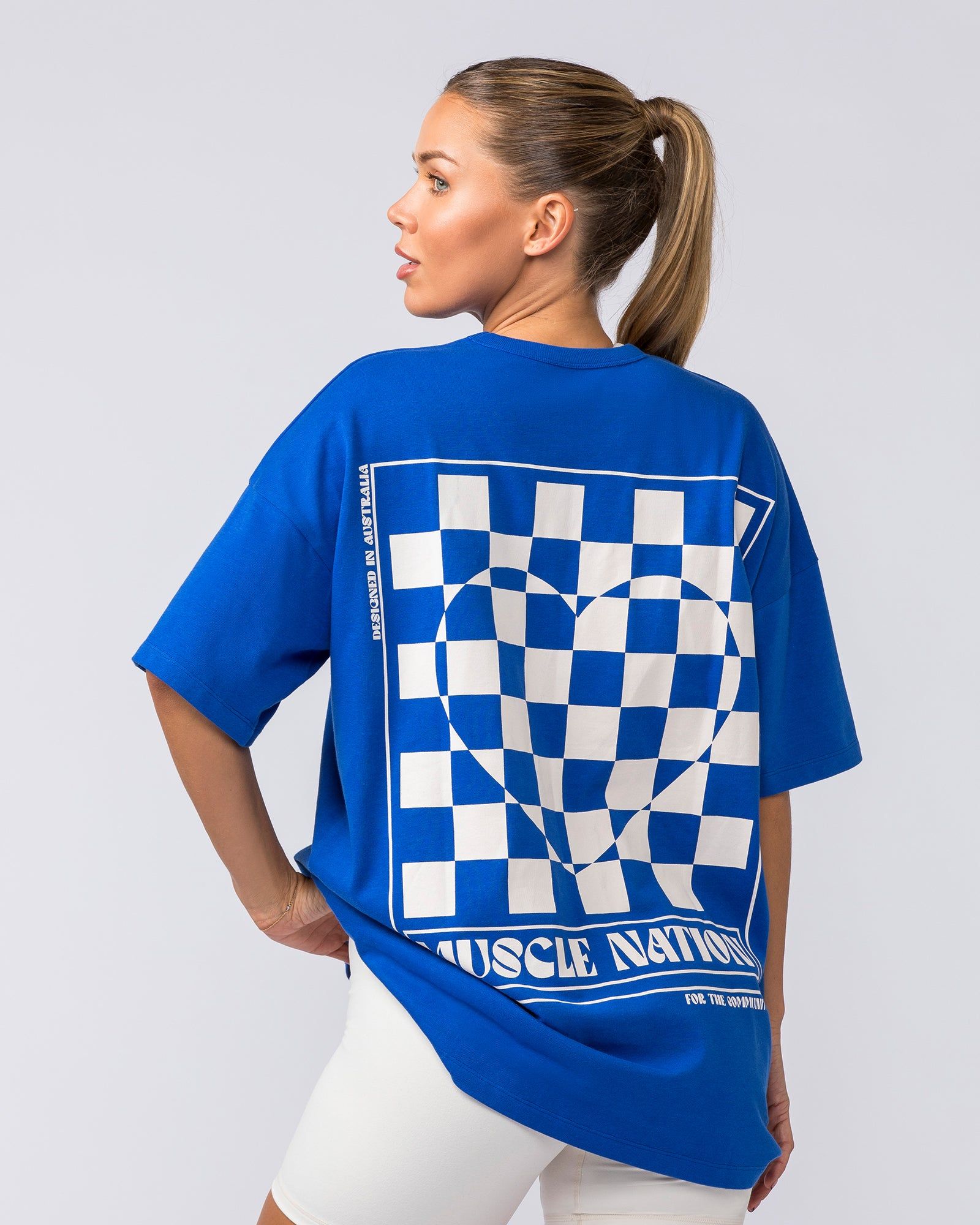 Bondi Oversized Heavy Tee - Bondi Blue sold by Muscle Nation