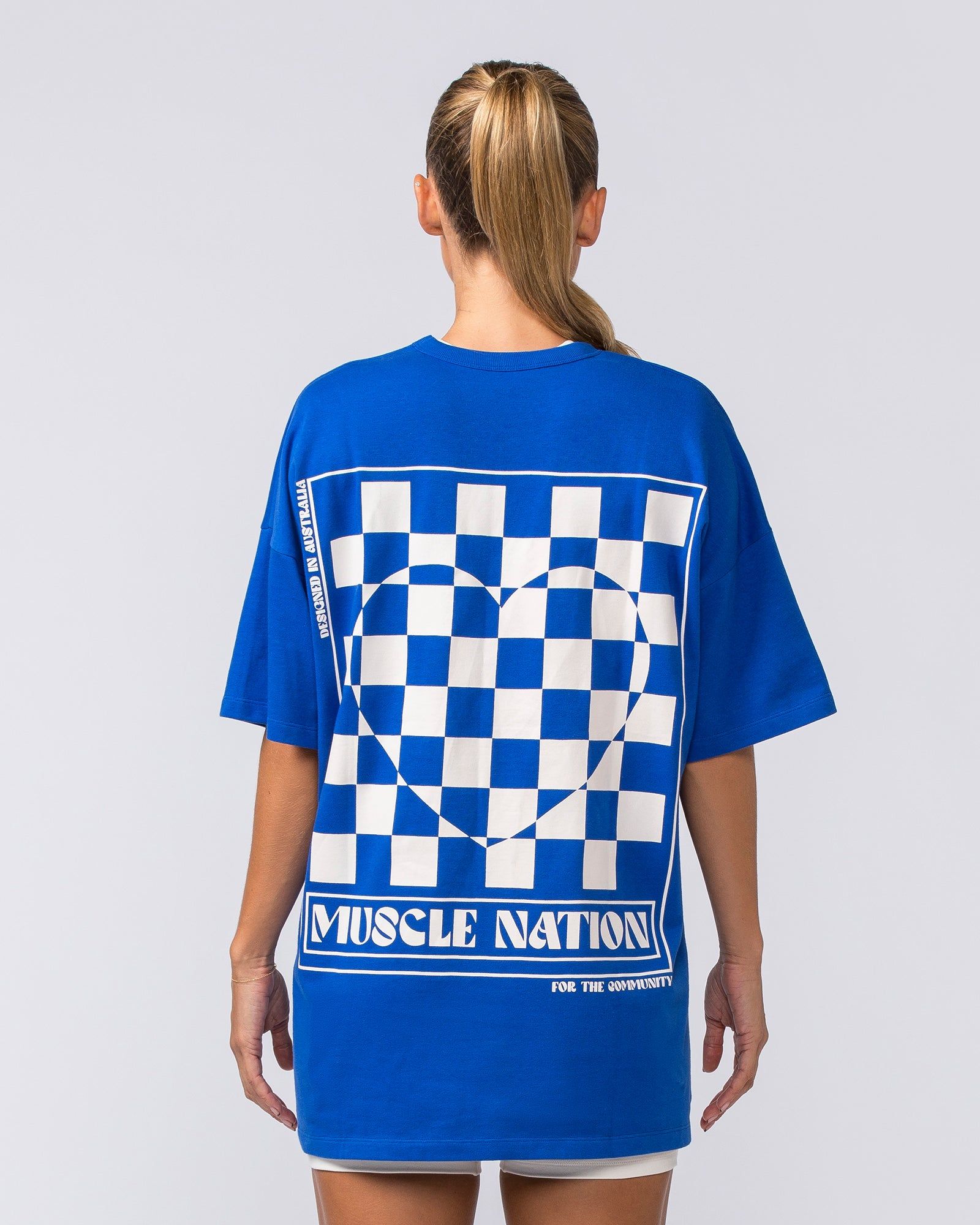 Bondi Oversized Heavy Tee - Bondi Blue sold by Muscle Nation product image thumbnail 4