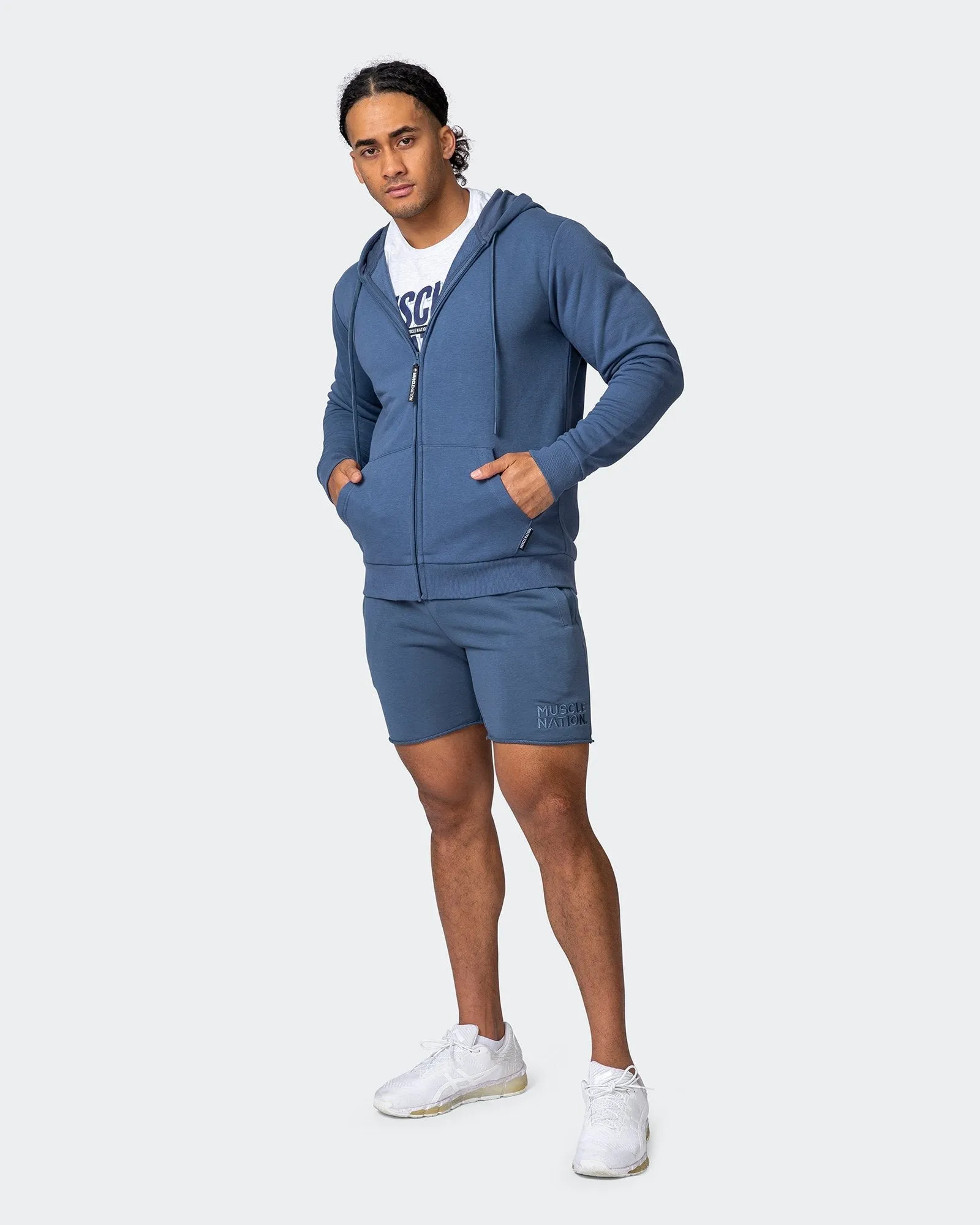 Zip Up Hoodie - Denim Blue sold by Muscle Nation product image thumbnail 5