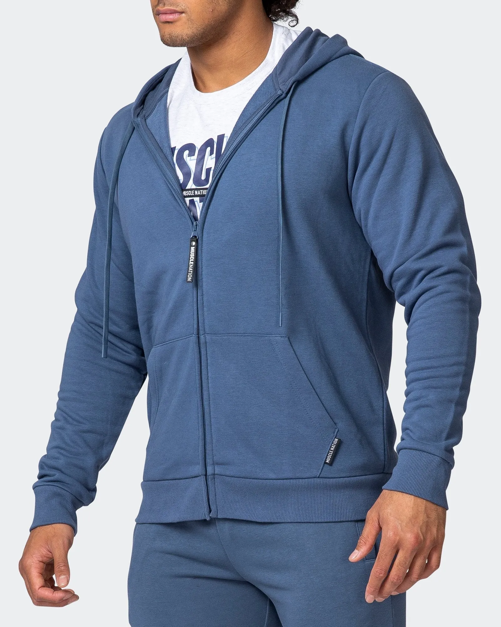 Zip Up Hoodie - Denim Blue sold by Muscle Nation product image thumbnail 3
