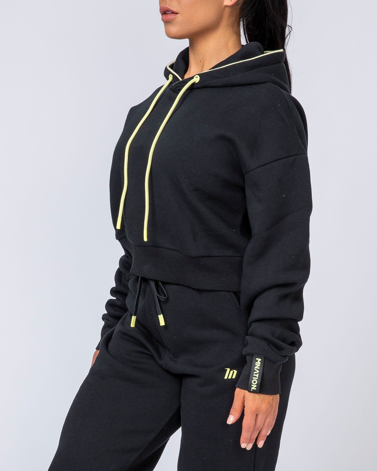 Warm-Up Cropped Hoodie - Black sold by Muscle Nation product image thumbnail 5