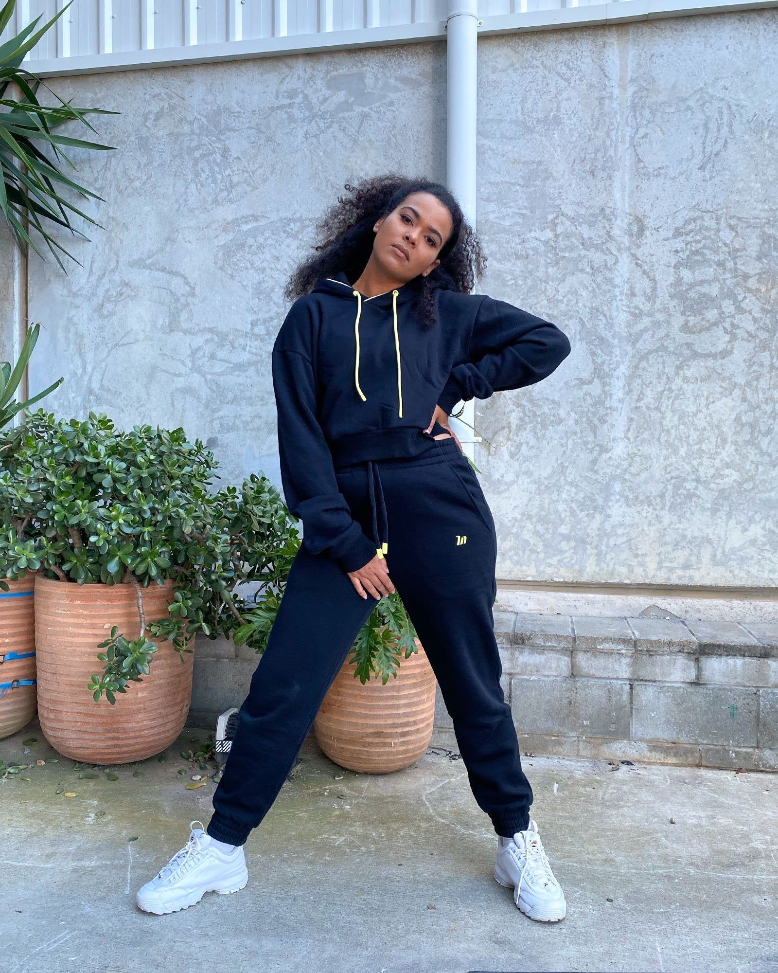 Warm-Up Cropped Hoodie - Black sold by Muscle Nation product image thumbnail 3