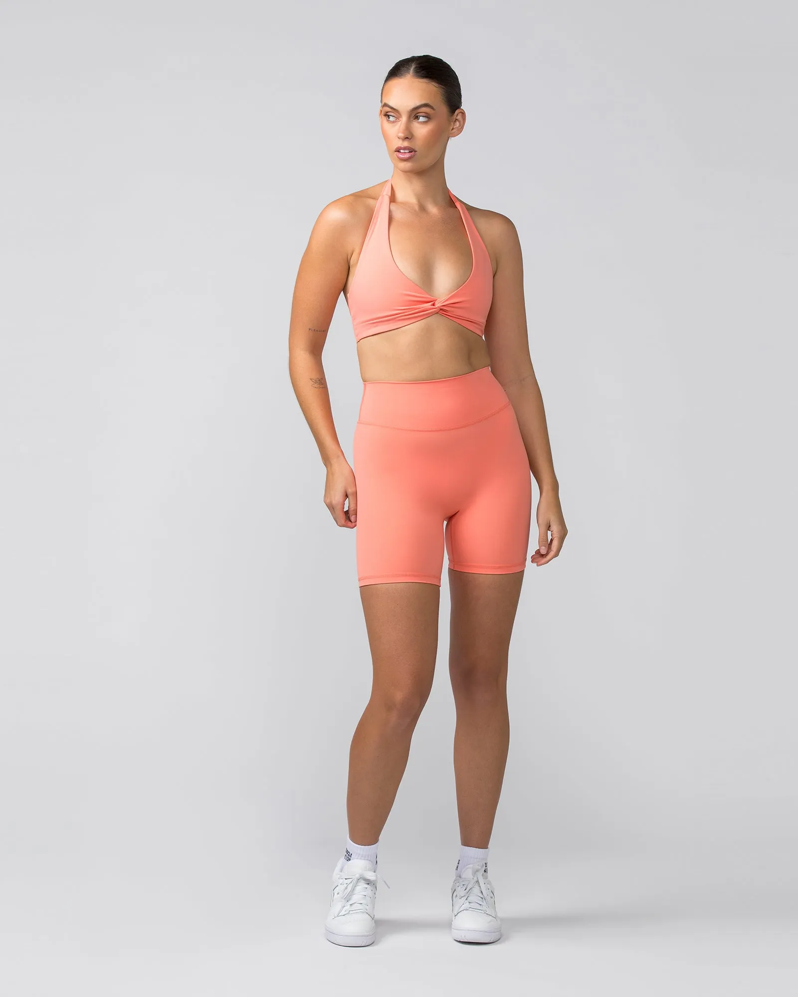 Hype Halter Bralette - Peach Pink sold by Muscle Nation product image thumbnail 5