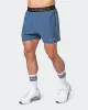 Reflective Training Shorts - Denim Blue sold by Muscle Nation