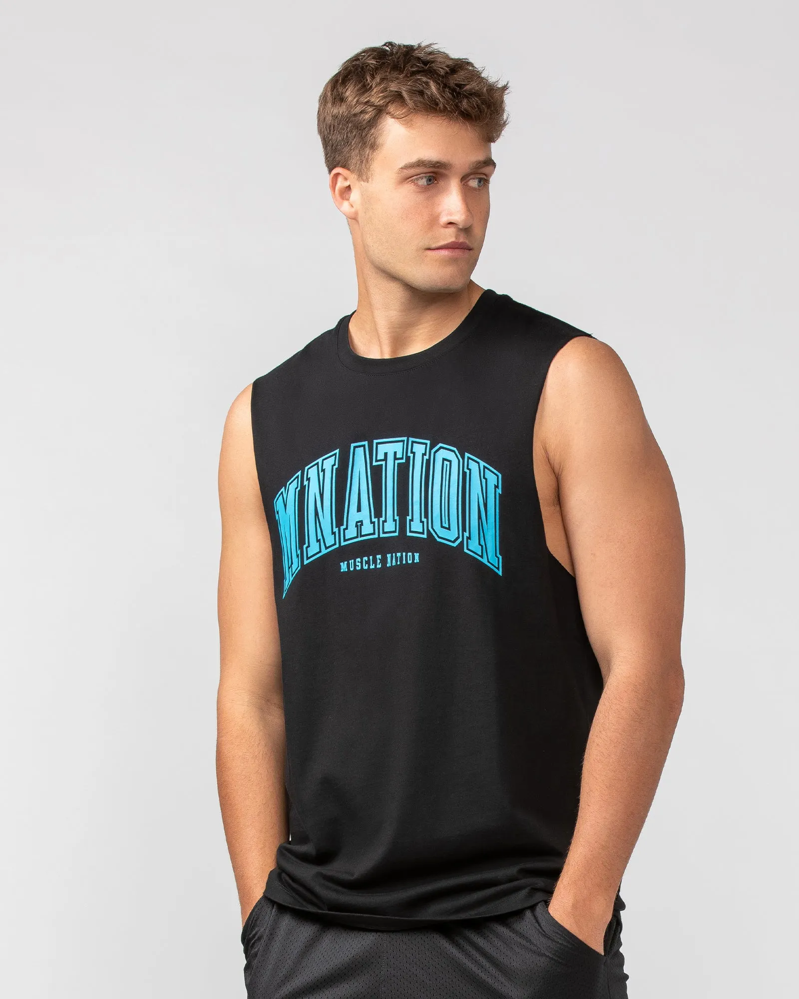Varsity Training Tank - Black sold by Muscle Nation product image thumbnail 3