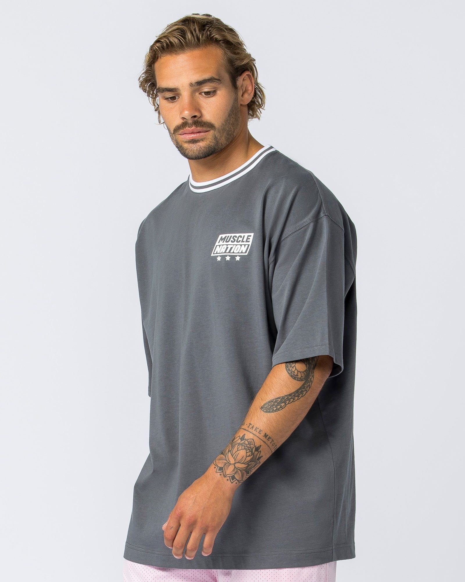 Throwback Oversized Tee - Tornado sold by Muscle Nation product image thumbnail 4