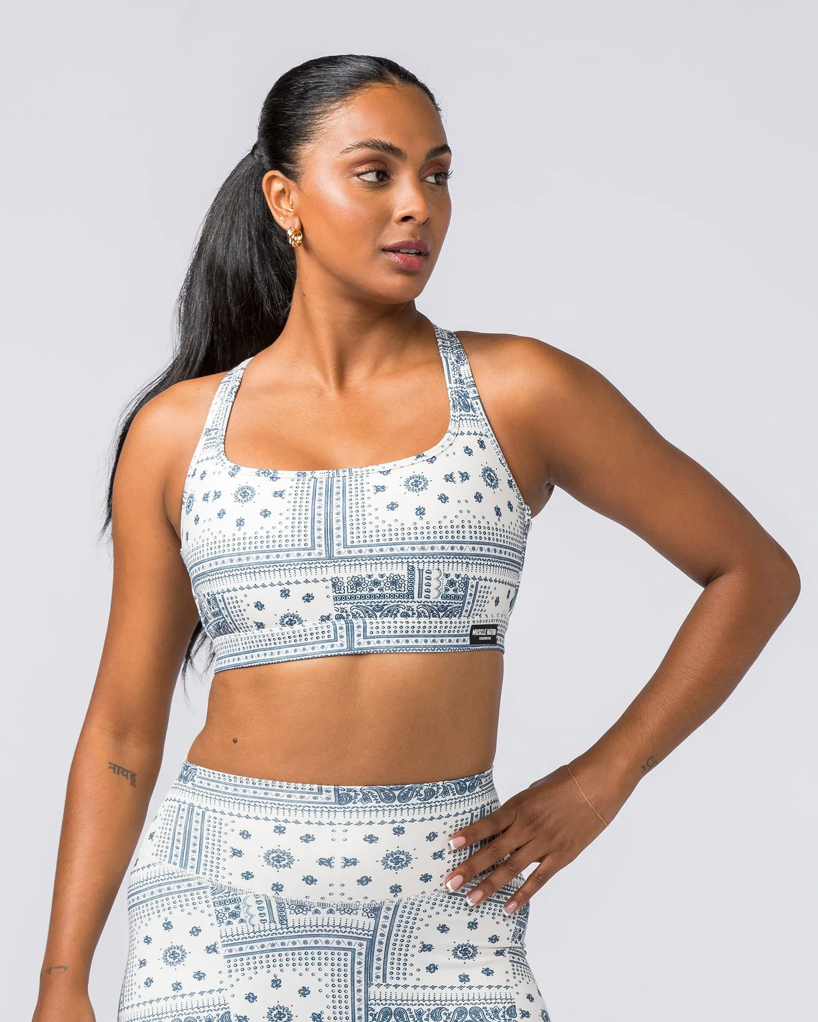 Desire Bra - Sahara Paisley Print sold by Muscle Nation