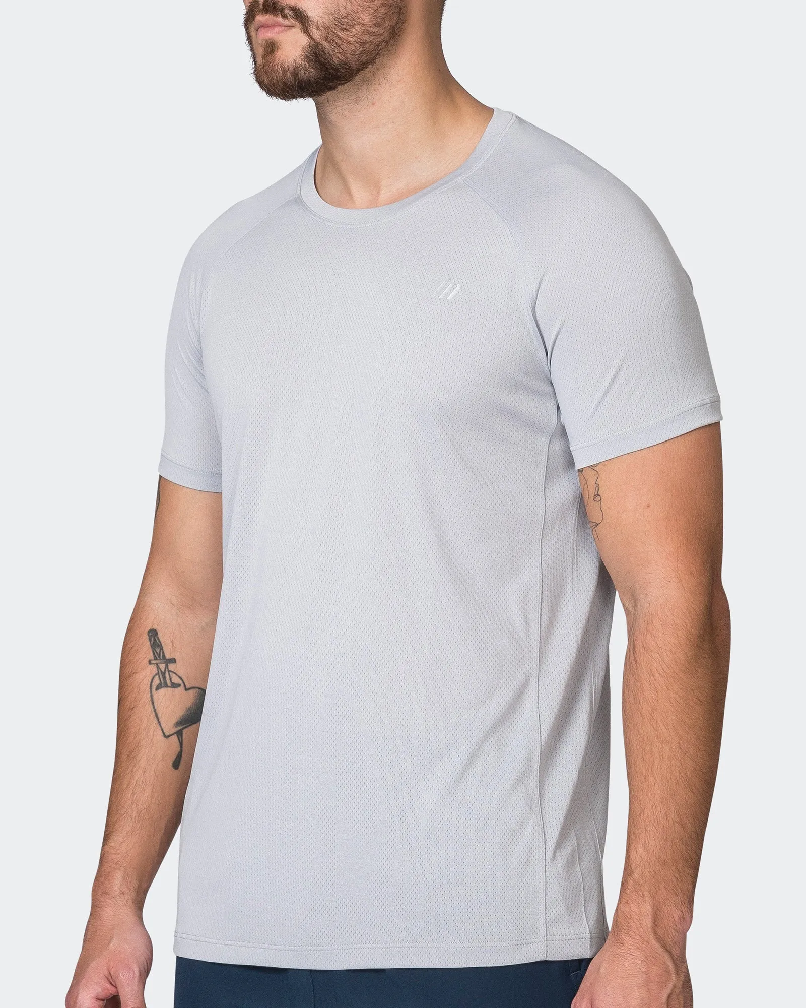 New Heights Running Tee - Quiet Grey sold by Muscle Nation product image thumbnail 3