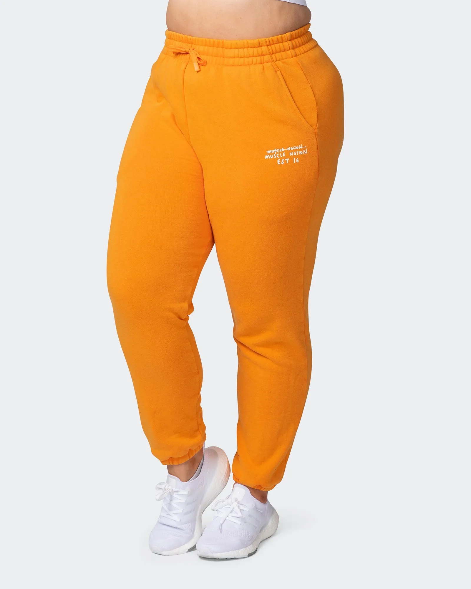 Womens MN Club Vintage Trackies - Washed Fireball sold by Muscle Nation product image thumbnail 5