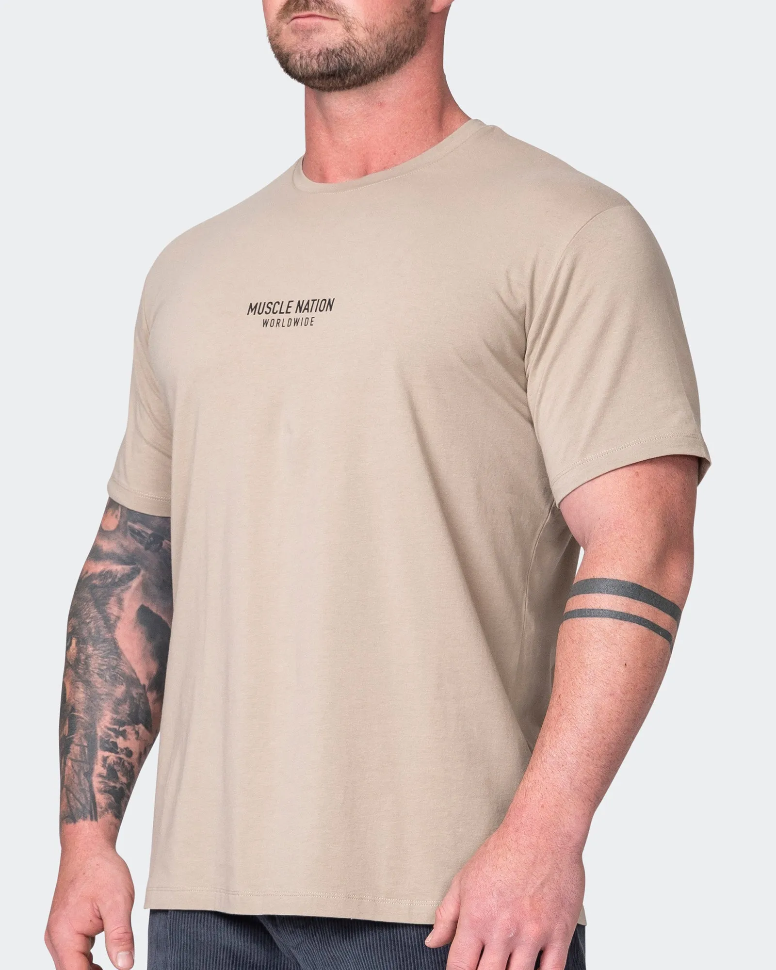 Worldwide Condition Tee - Fossil sold by Muscle Nation product image thumbnail 5