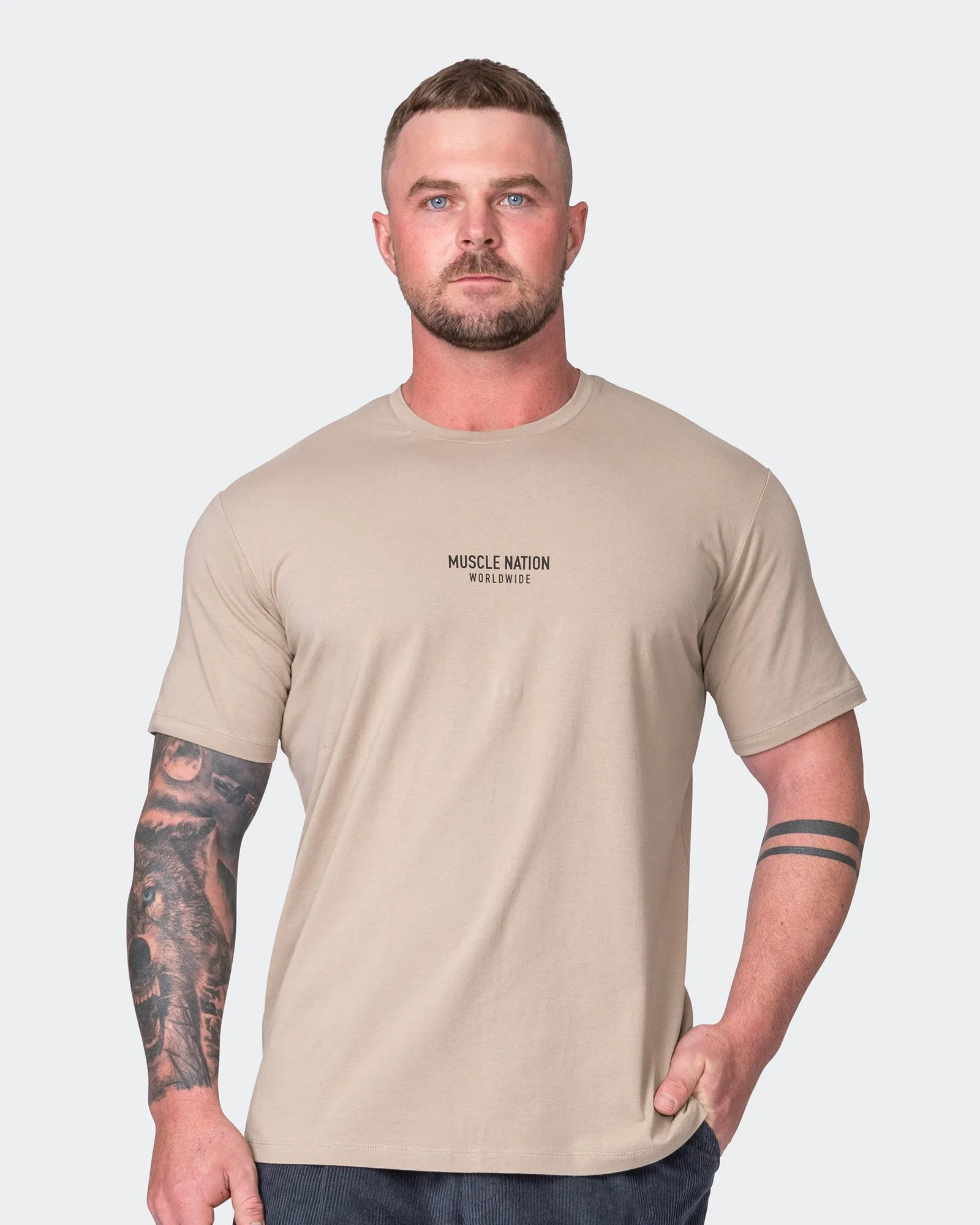 Worldwide Condition Tee - Fossil sold by Muscle Nation product image thumbnail 2