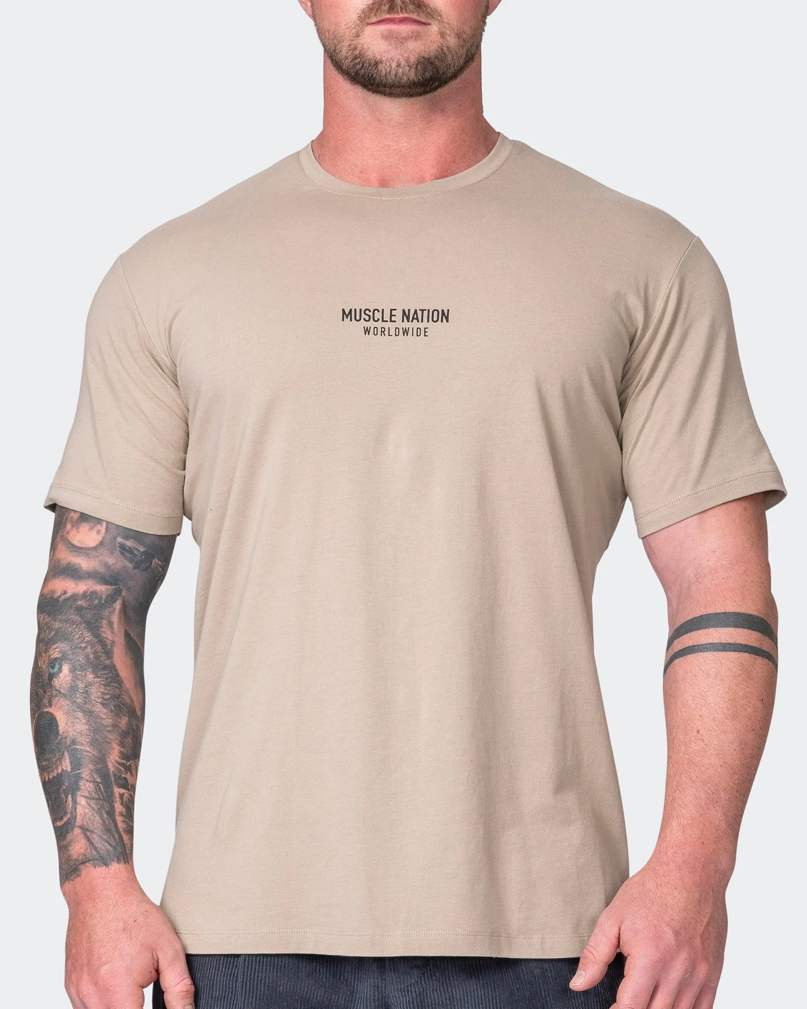 Worldwide Condition Tee - Fossil sold by Muscle Nation product image thumbnail 3