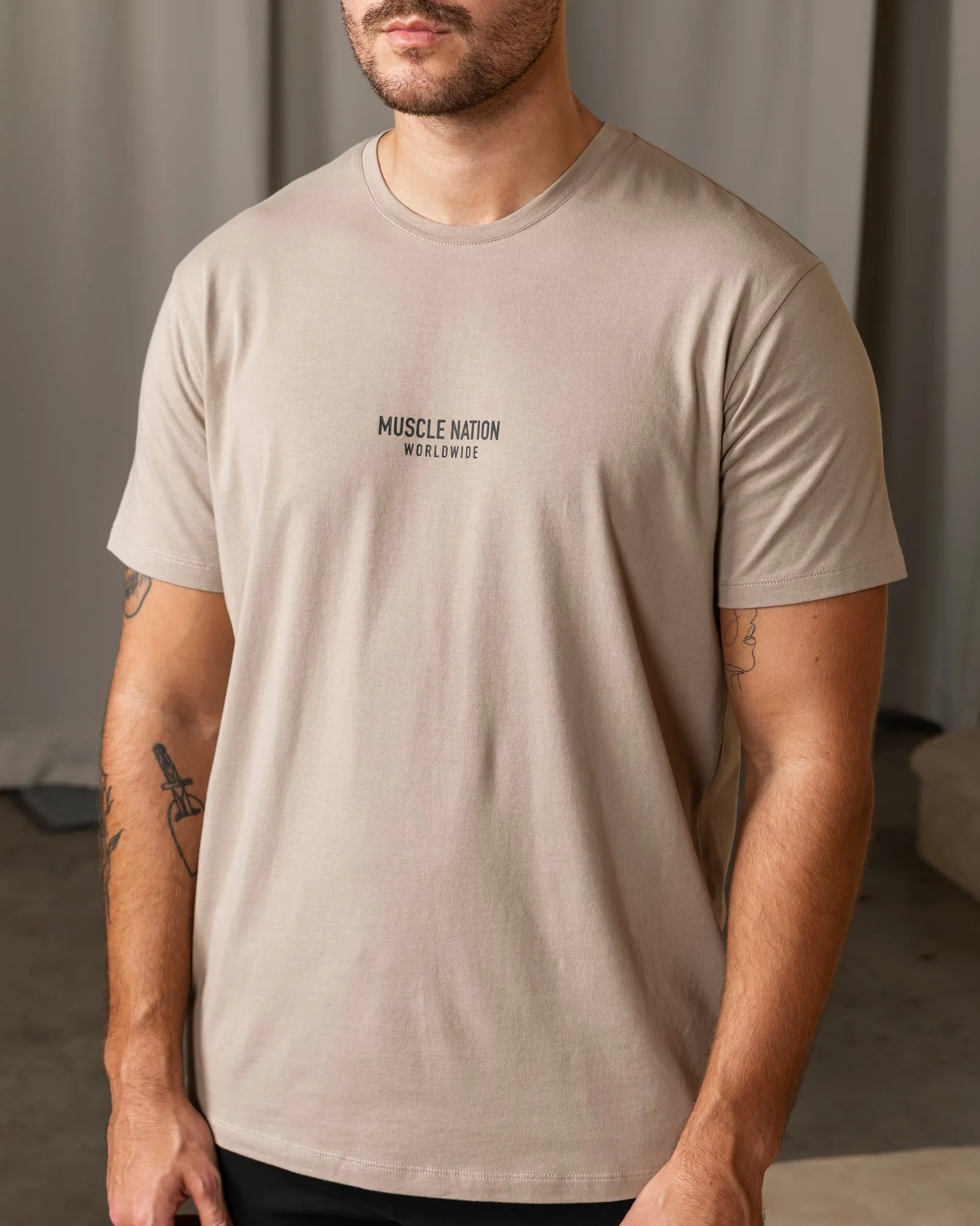 Worldwide Condition Tee - Fossil sold by Muscle Nation