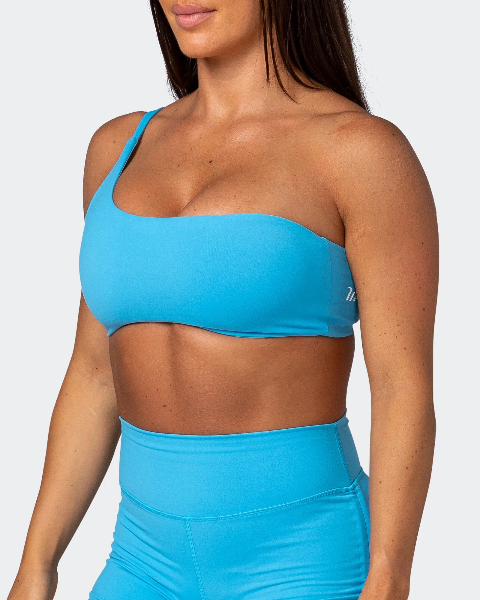 Movement One Shoulder Bralette - Ibiza Blue sold by Muscle Nation product image thumbnail 3