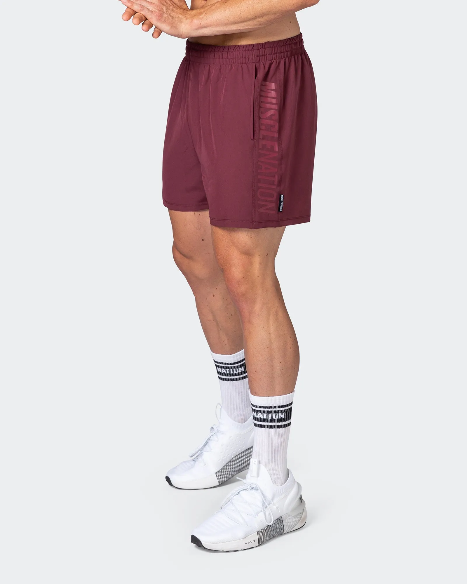 Function 4" Shorts - Wine sold by Muscle Nation
