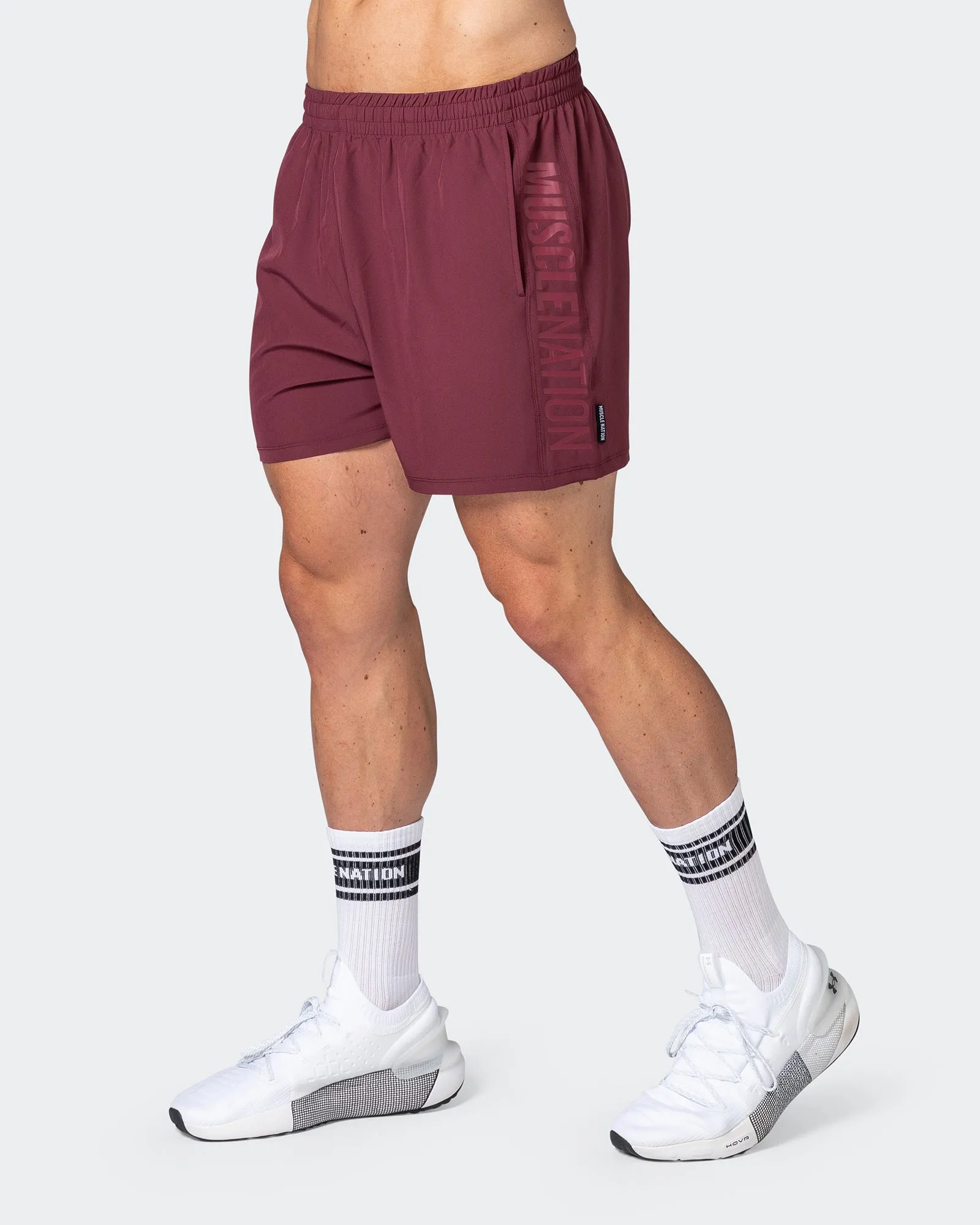 Function 4" Shorts - Wine sold by Muscle Nation product image thumbnail 3