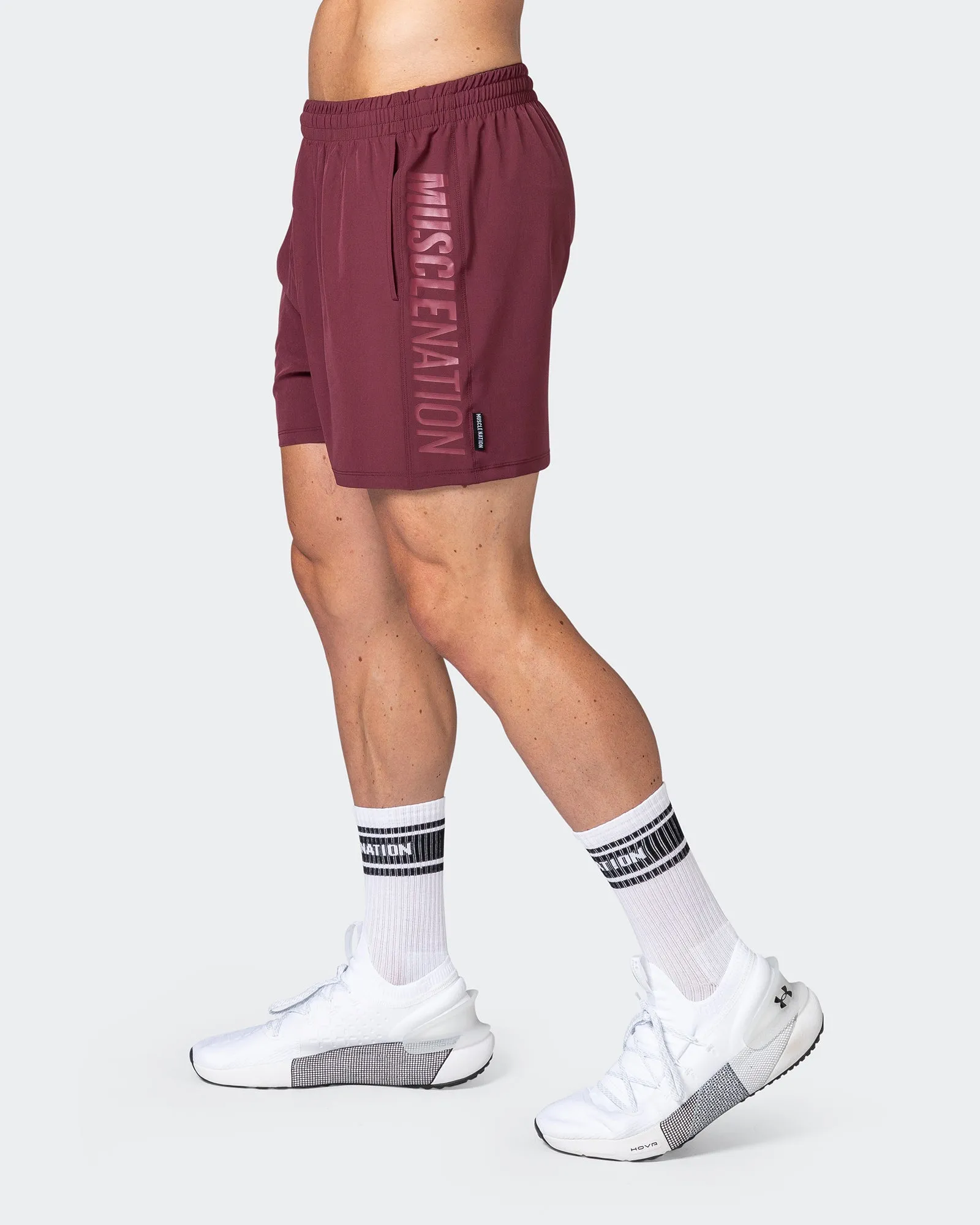 Function 4" Shorts - Wine sold by Muscle Nation product image thumbnail 4
