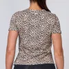 Classic Womens Tee - Yellow Leopard sold by Muscle Nation