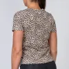 Classic Womens Tee - Yellow Leopard sold by Muscle Nation
