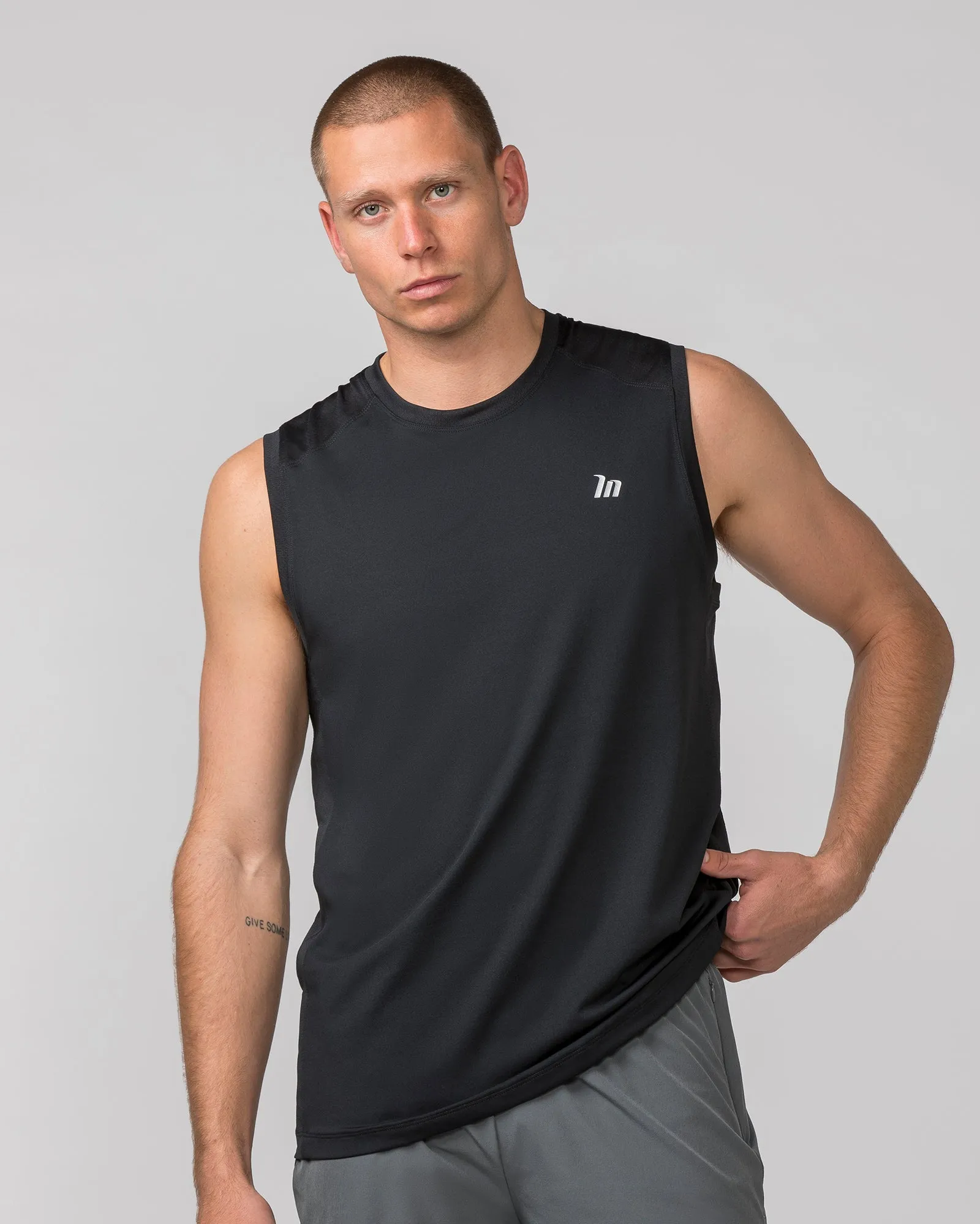 Ventilation Tank - Black sold by Muscle Nation