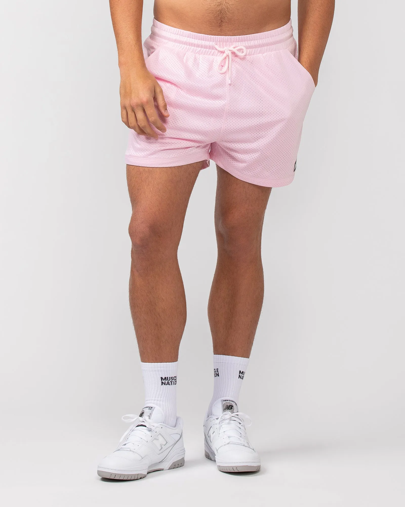 Lay Up 3.5'' Shorts - Soft Pink sold by Muscle Nation product image thumbnail 2