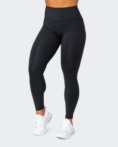 Superior Squat Pocket Ankle Length Leggings - Black sold by Muscle Nation