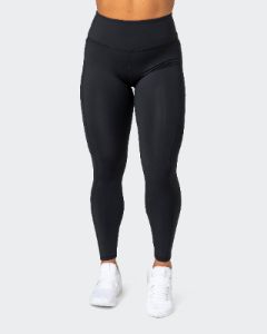 Superior Squat Pocket Ankle Length Leggings - Black sold by Muscle Nation