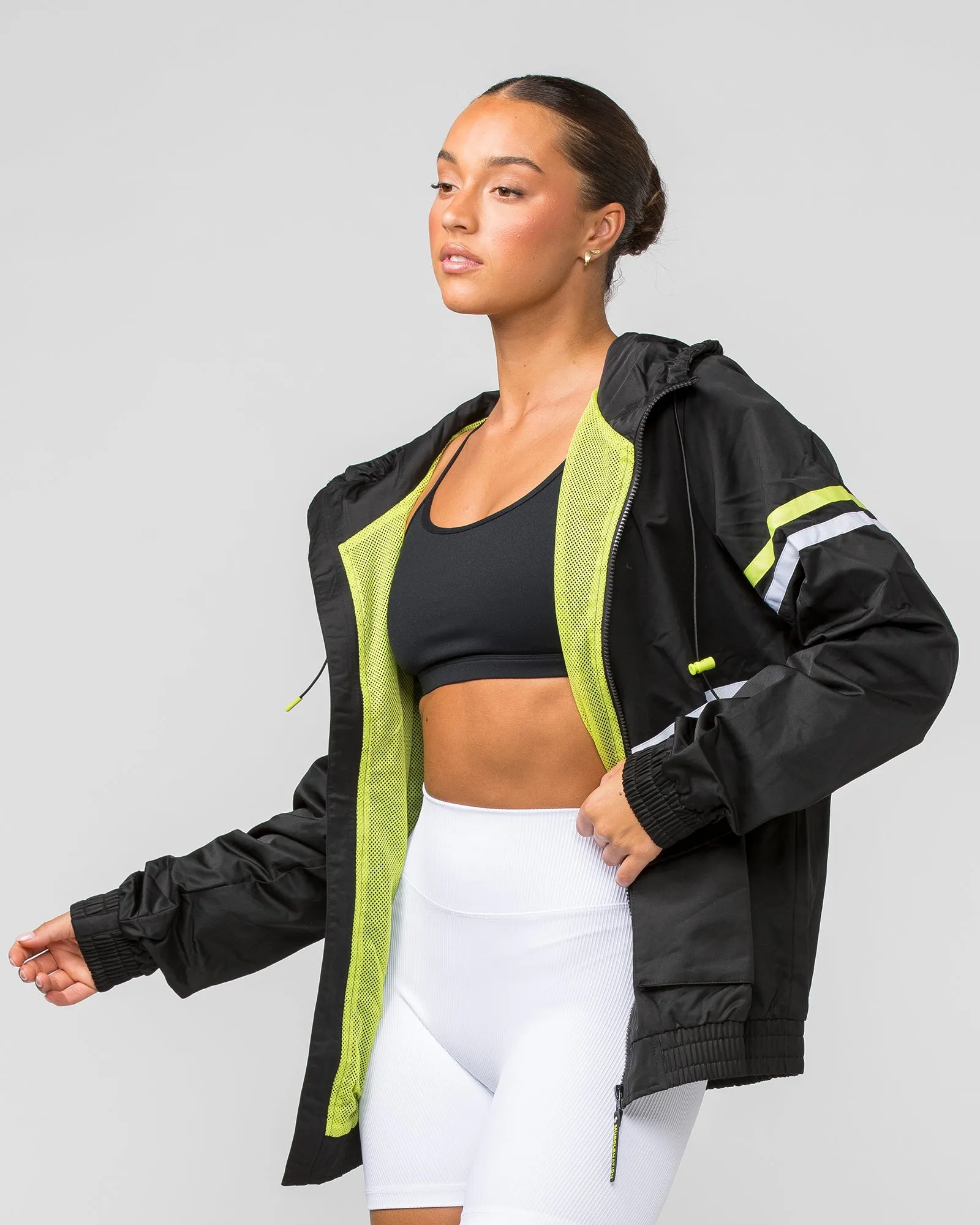 Unisex Track Jacket - Black sold by Muscle Nation product image thumbnail 2