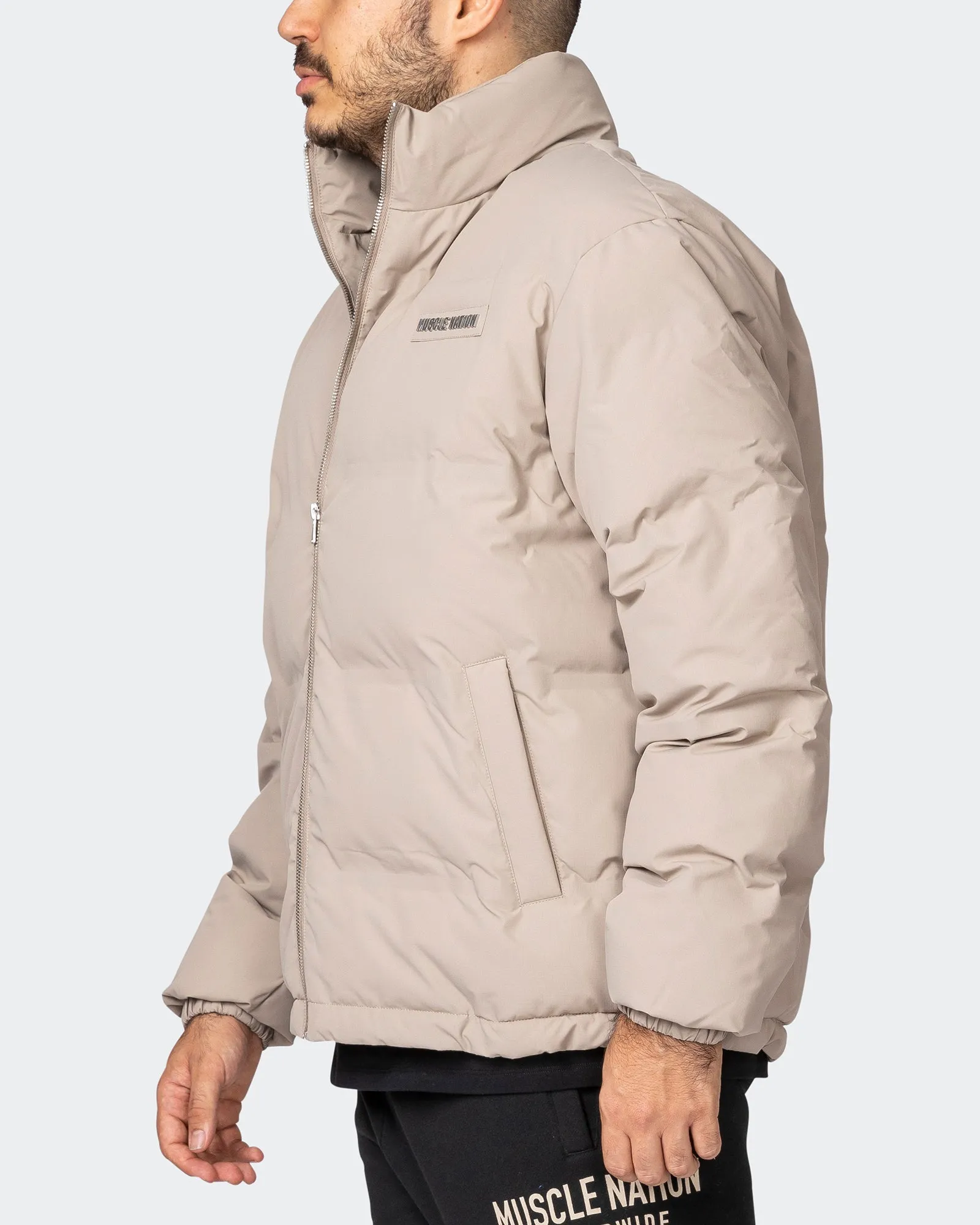 Mens Puffer Jacket - Fossil sold by Muscle Nation product image thumbnail 5