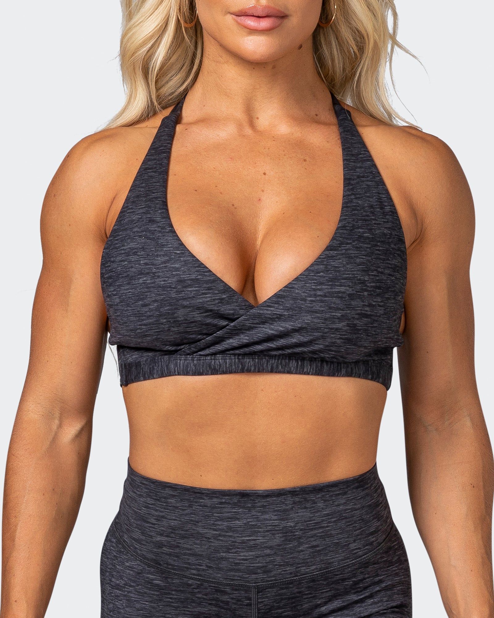 HBxMN Charm Bralette - Charcoal Marl sold by Muscle Nation product image thumbnail 2