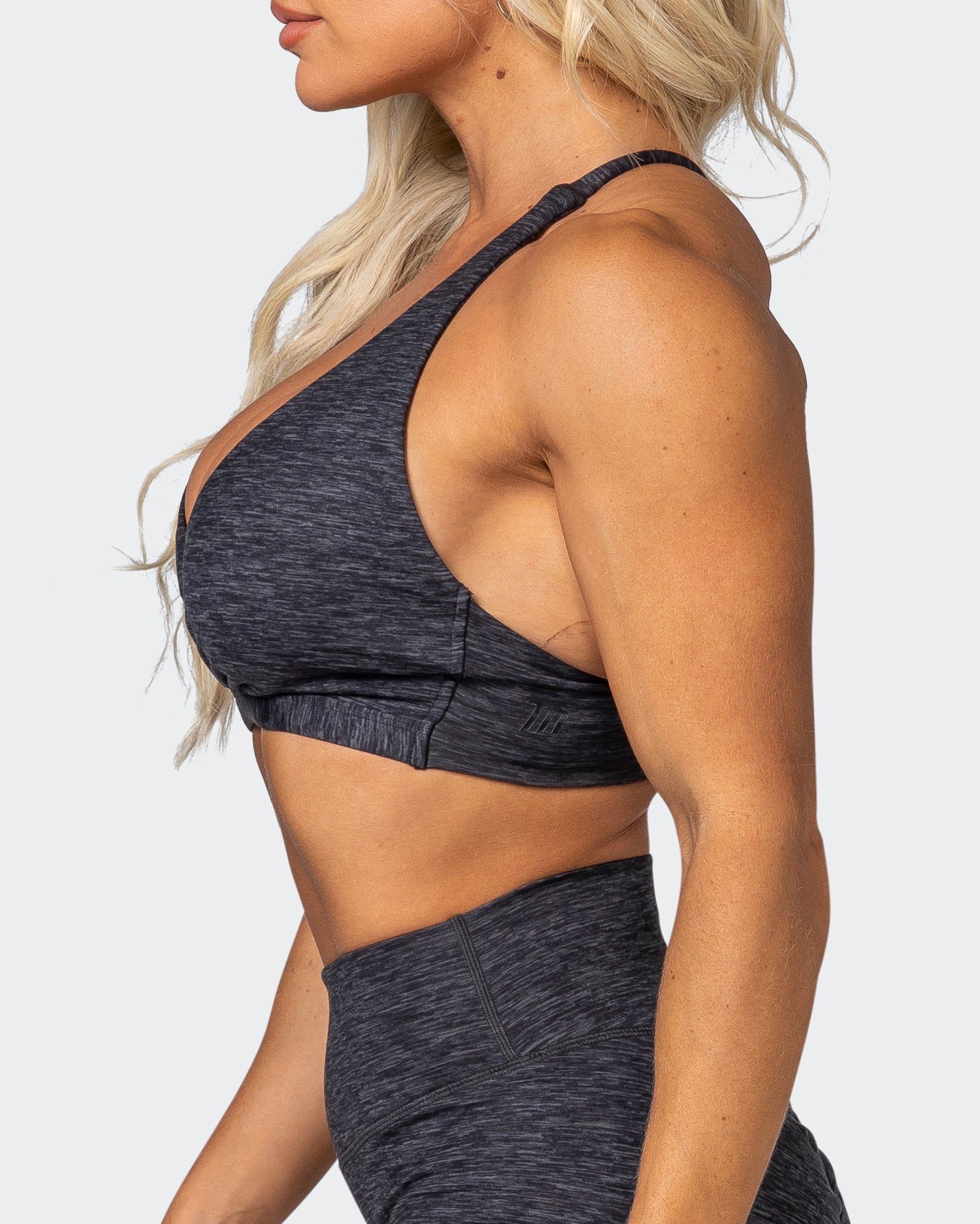 HBxMN Charm Bralette - Charcoal Marl sold by Muscle Nation product image thumbnail 4