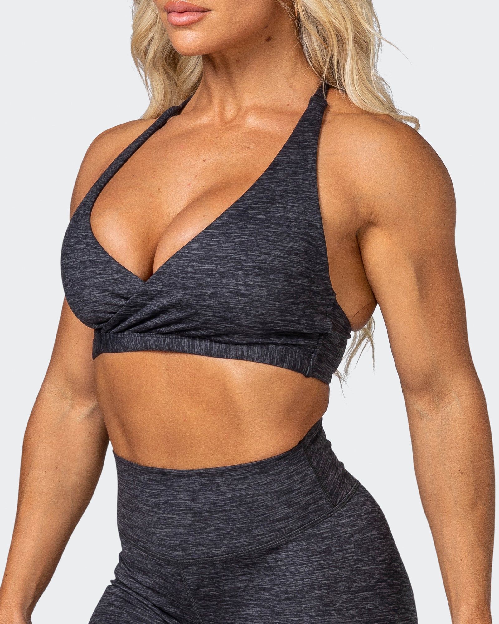 HBxMN Charm Bralette - Charcoal Marl sold by Muscle Nation product image thumbnail 3