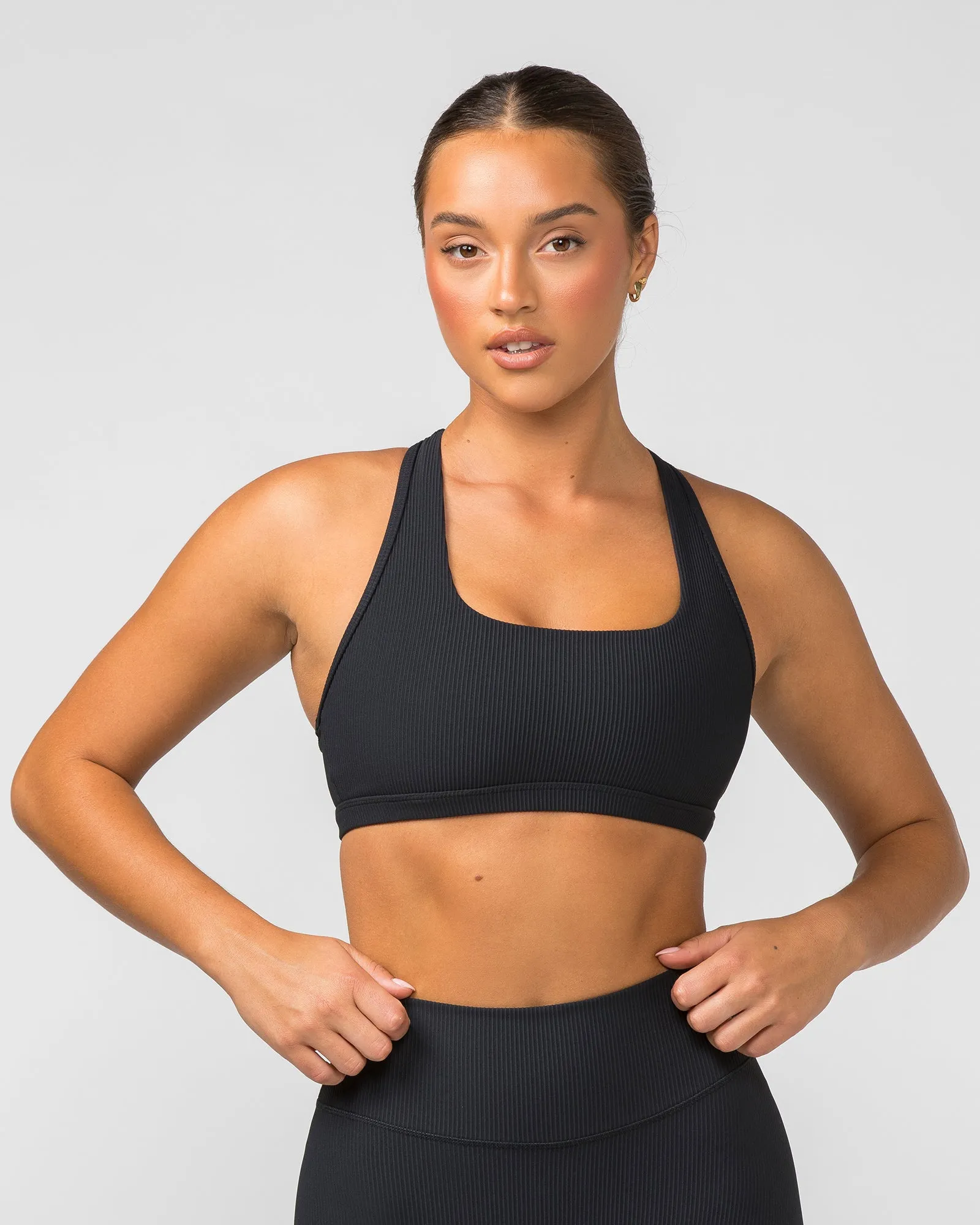 Flex Rib Bra - Black sold by Muscle Nation