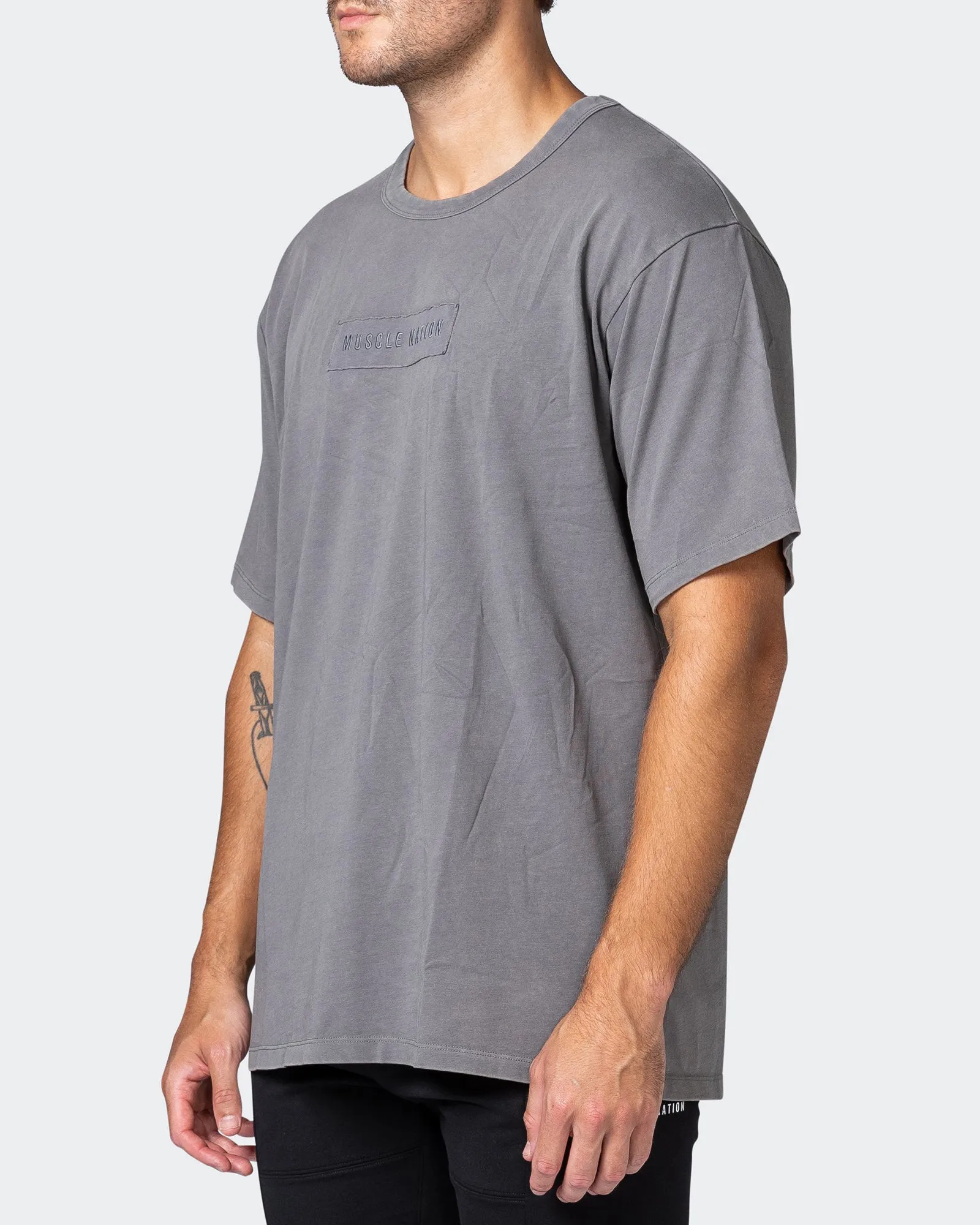 Vitalise Oversized Heavy Vintage Tee - Washed Tornado sold by Muscle Nation product image thumbnail 3