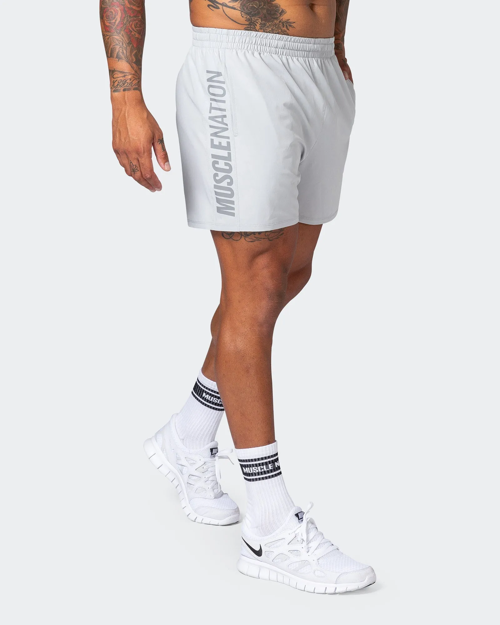 Function 4" Shorts - Quiet Grey sold by Muscle Nation