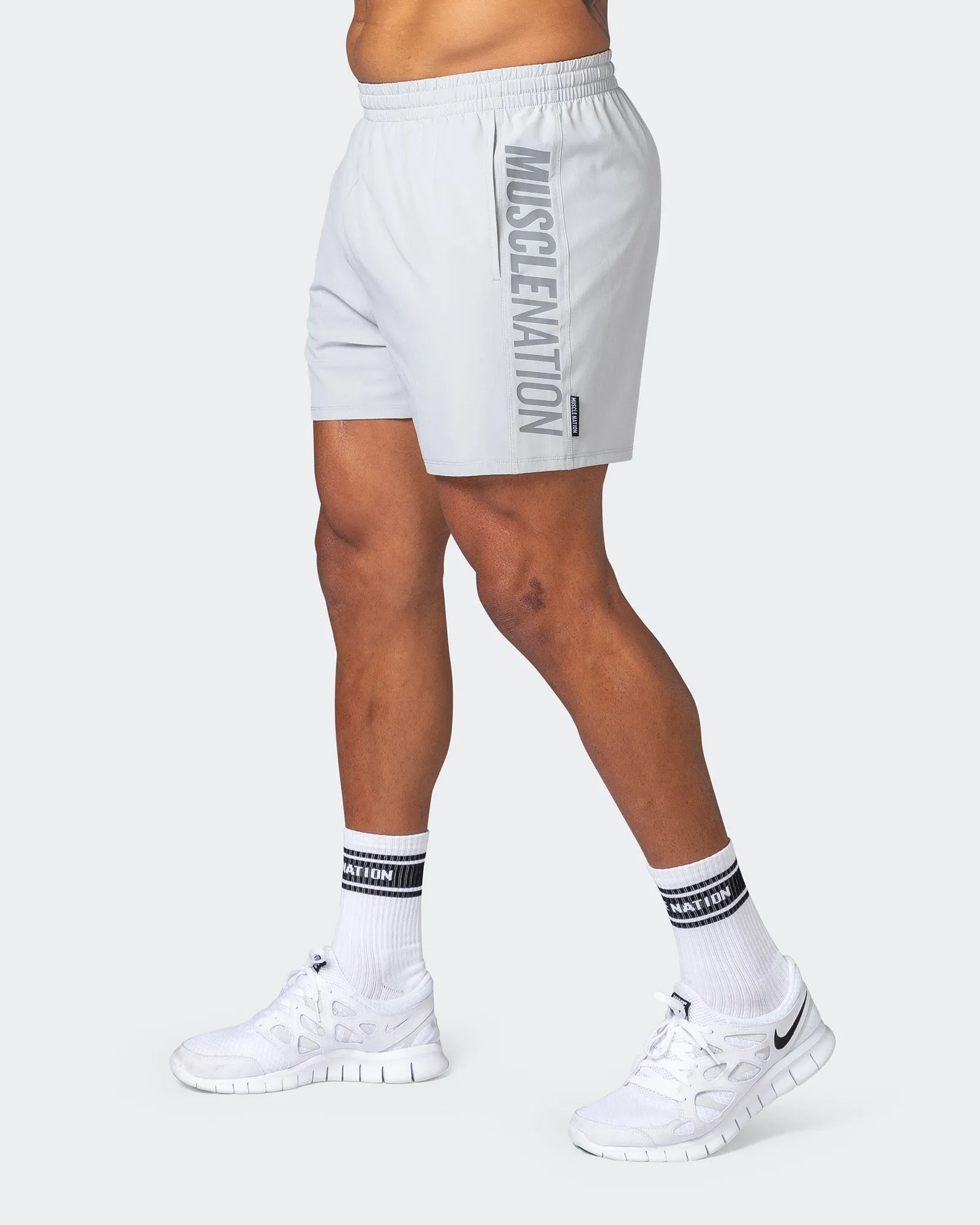 Function 4" Shorts - Quiet Grey sold by Muscle Nation product image thumbnail 4