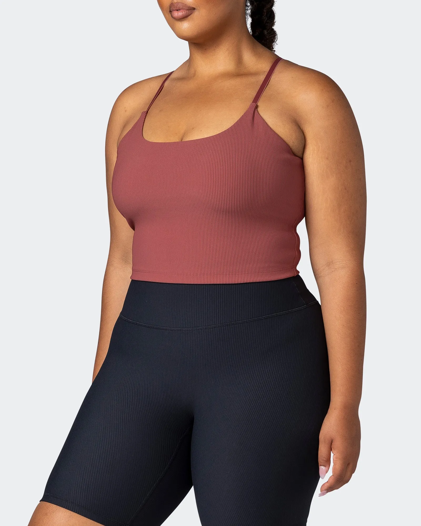 Summertime Rib Cropped Tank - Maple sold by Muscle Nation product image thumbnail 3