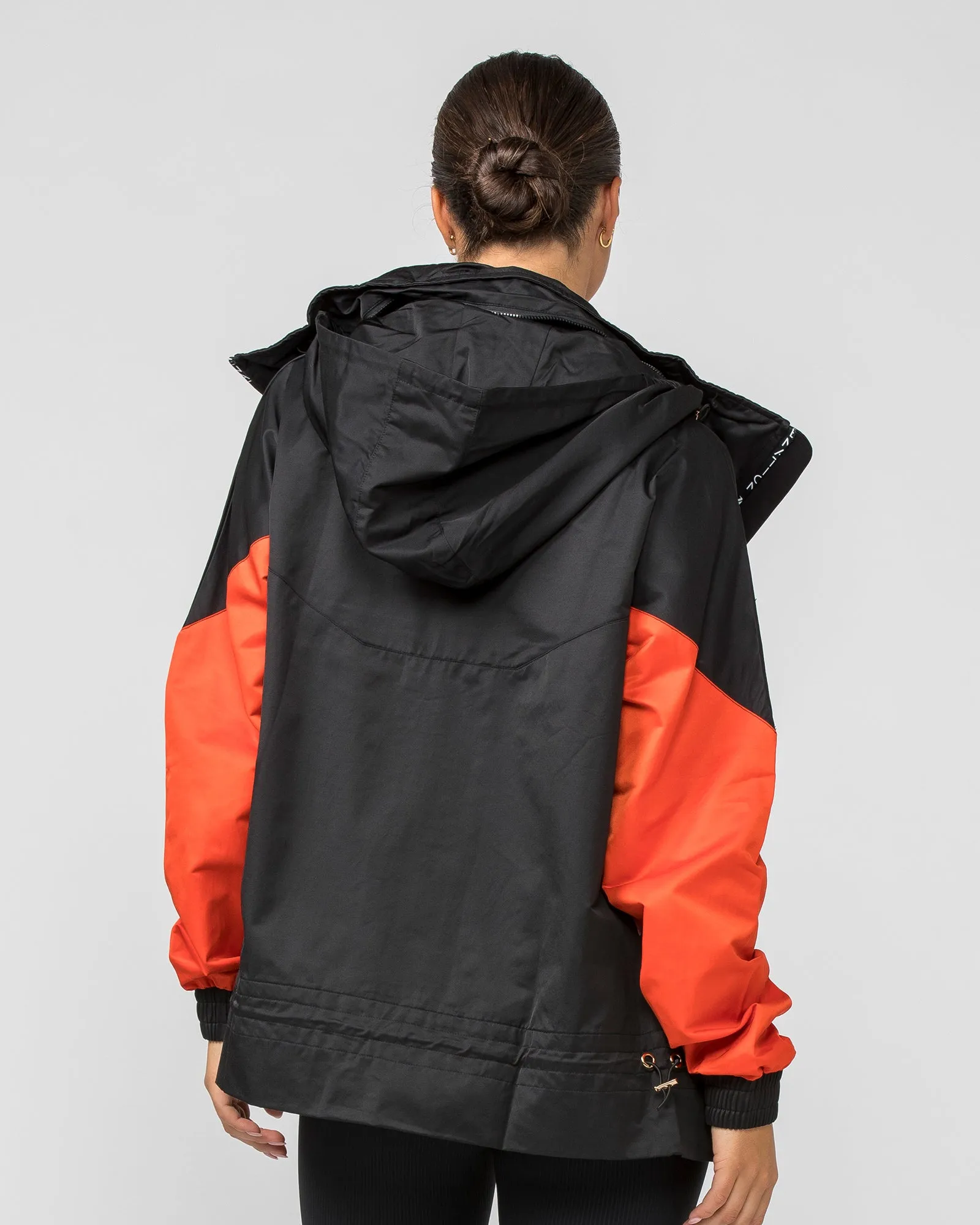 Unisex Retro Jacket - Black / Blood Orange sold by Muscle Nation product image thumbnail 4