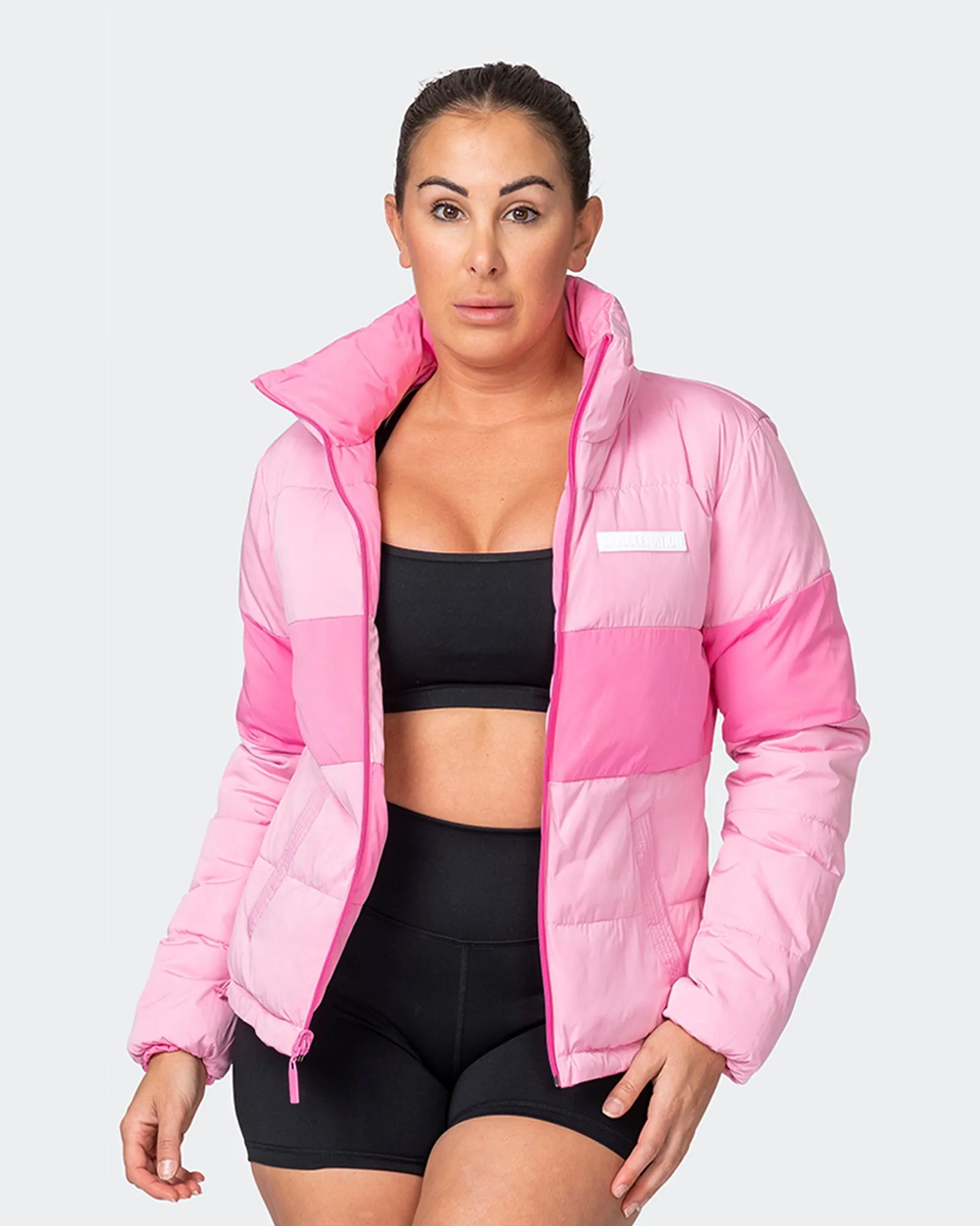 Reversible Puffer Jacket - Strawberry Cream / Blossom sold by Muscle Nation