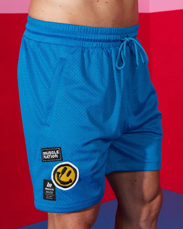 Free Throw Lifestyle Shorts - Malibu sold by Muscle Nation