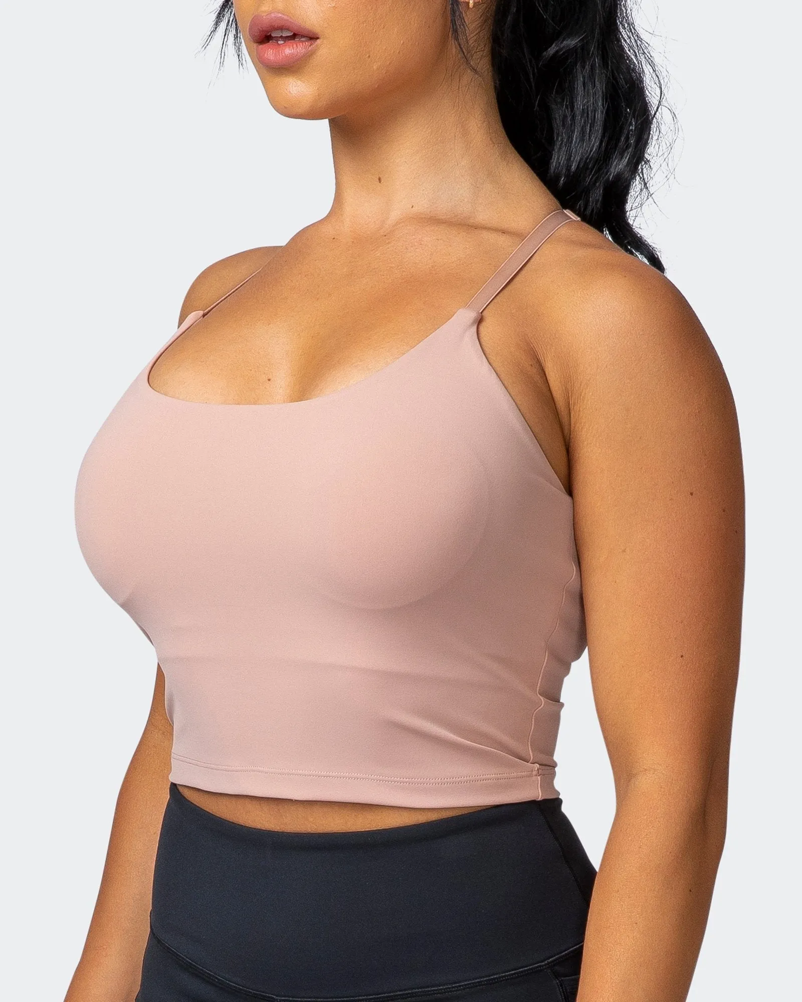 Summertime Cropped Tank - Mahogany Rose sold by Muscle Nation product image thumbnail 3