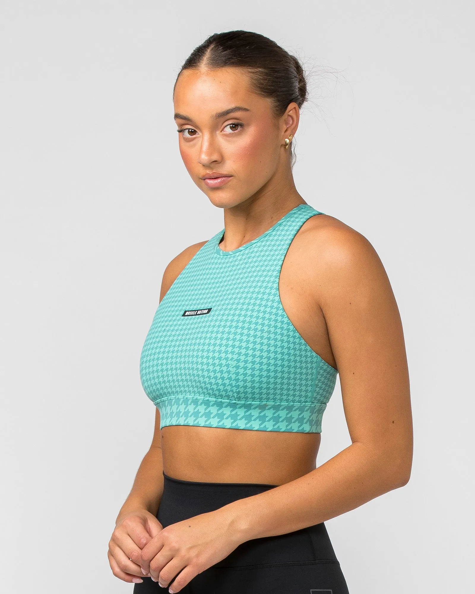 Step Up Bra - Cascade Houndstooth Print sold by Muscle Nation product image thumbnail 3