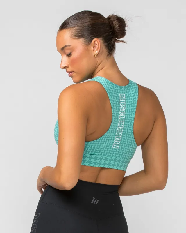 Step Up Bra - Cascade Houndstooth Print sold by Muscle Nation