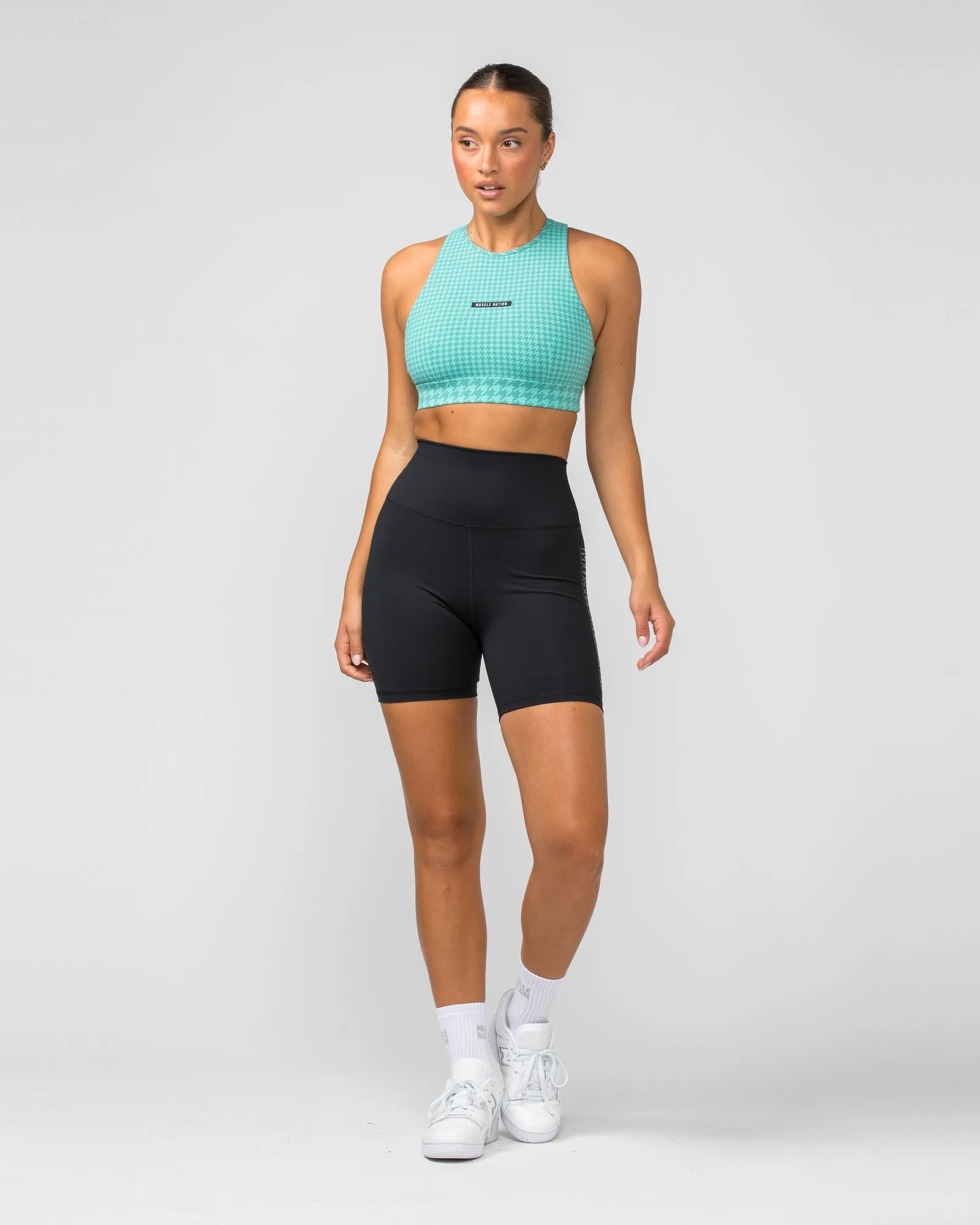 Step Up Bra - Cascade Houndstooth Print sold by Muscle Nation product image thumbnail 5